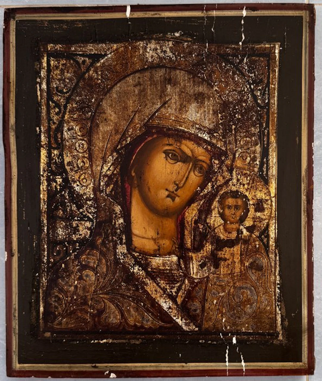 Icon - Mother of God of Kazan - Wood