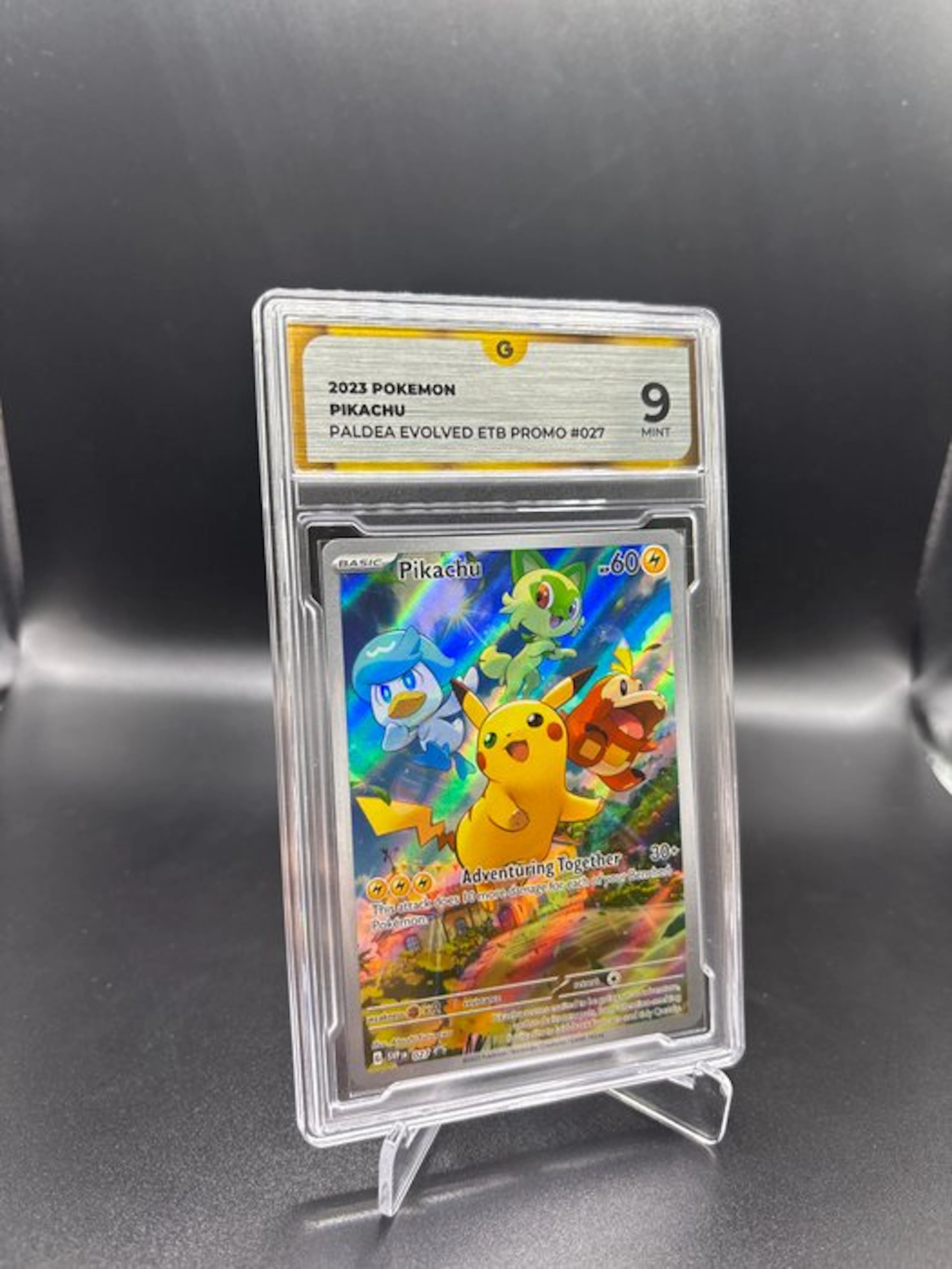 Pokémon - 1 Graded card - Pikachu 027 Promo card - GG 9 - Scarlet & Violet