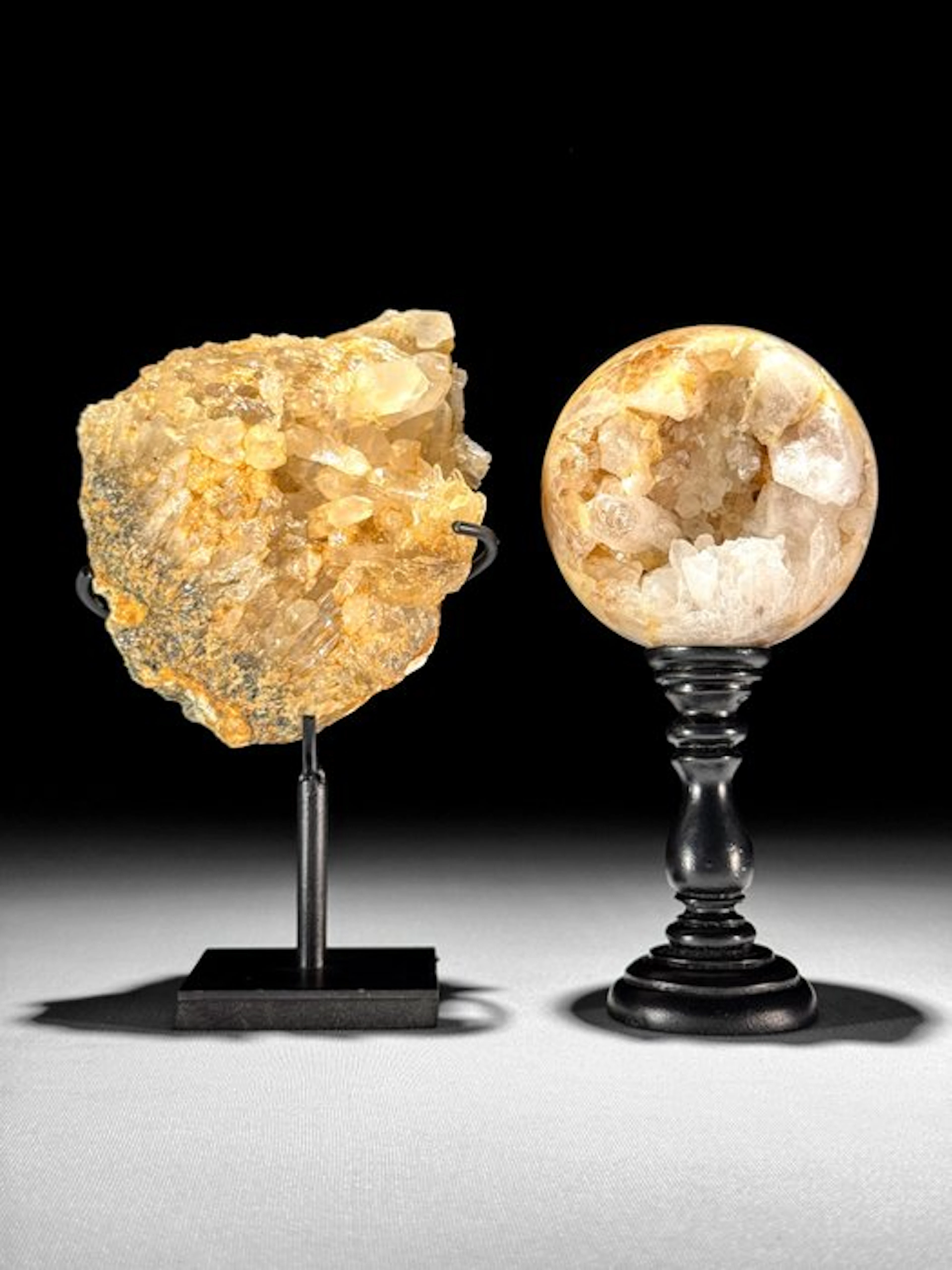 NO RESERVE PRICE- Stunning Pair of Crystal Quartz...