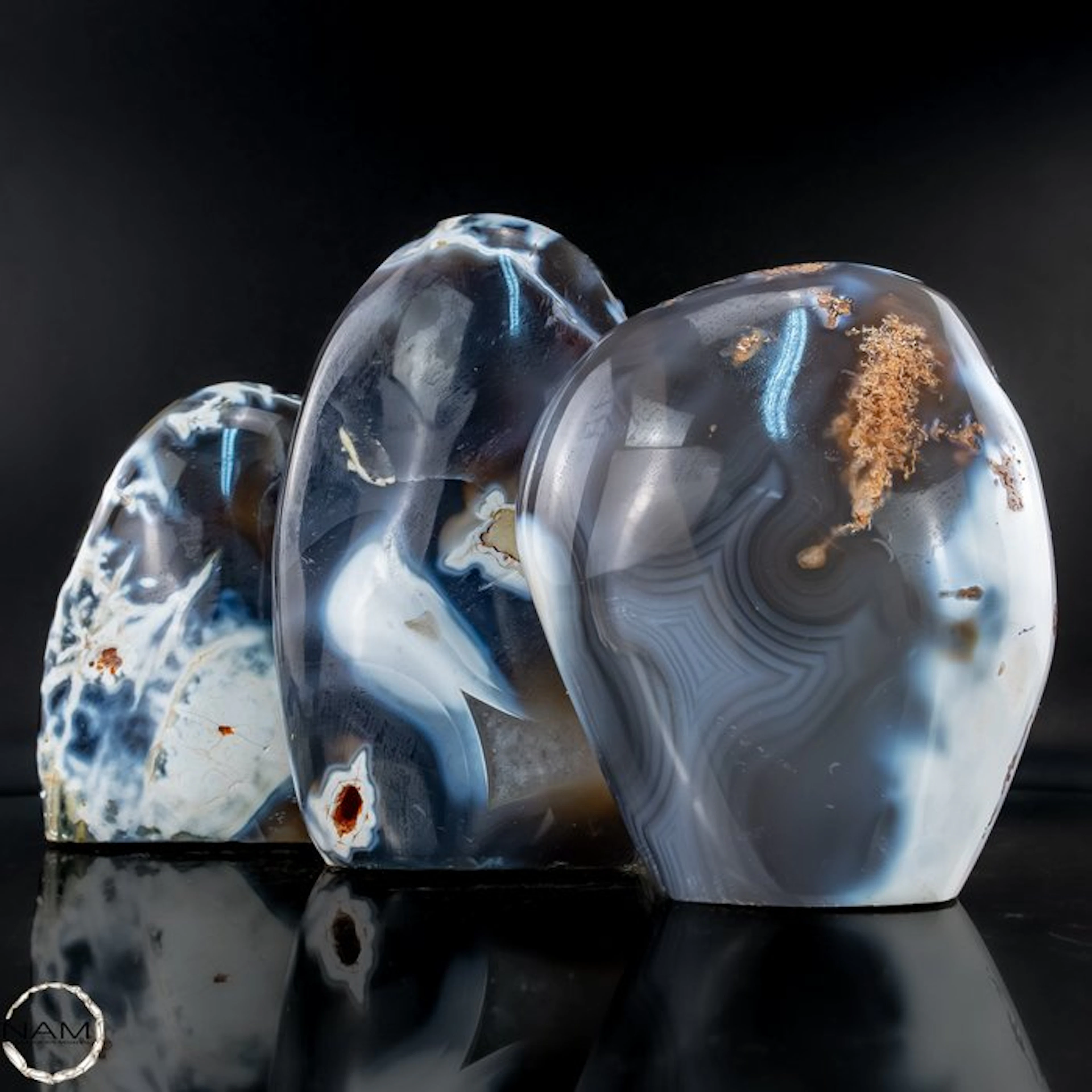 Exclusive Orca Agate Set – Powerful drawing in natural...