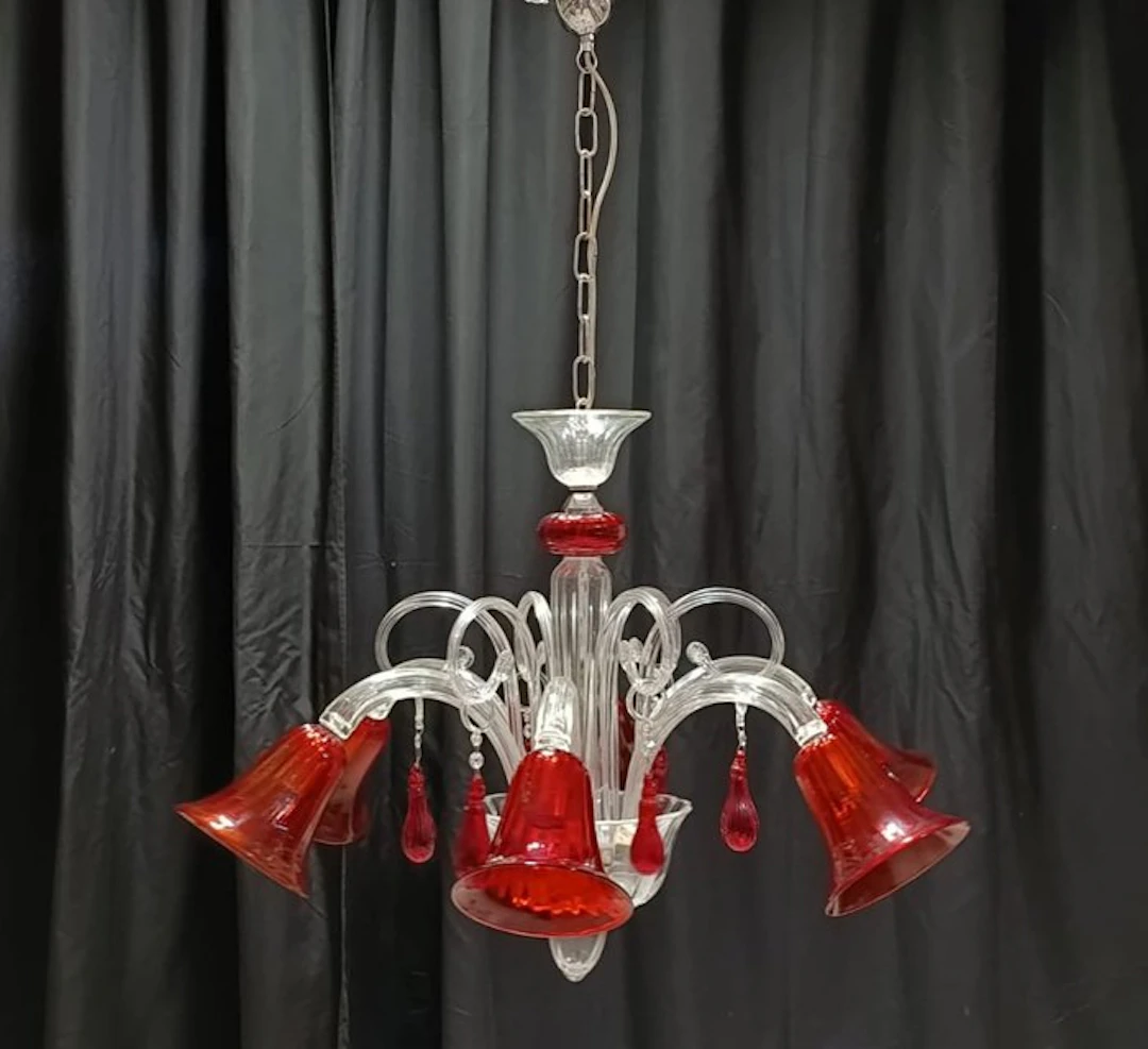Chandelier - Amarena - Murano glass - 6 lights