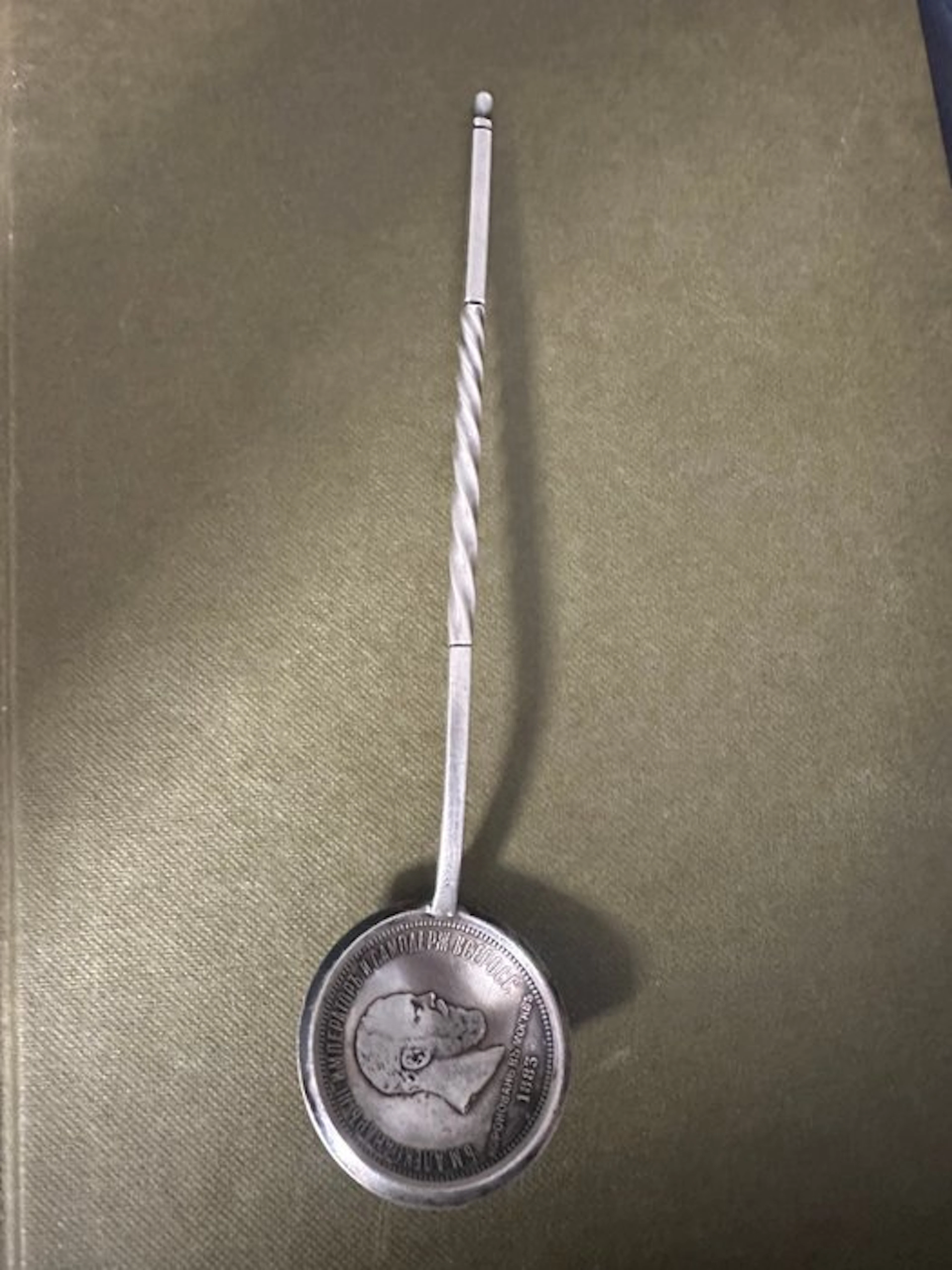 Spoon - .875 (84 Zolotniki) silver - Antique Russian spoon