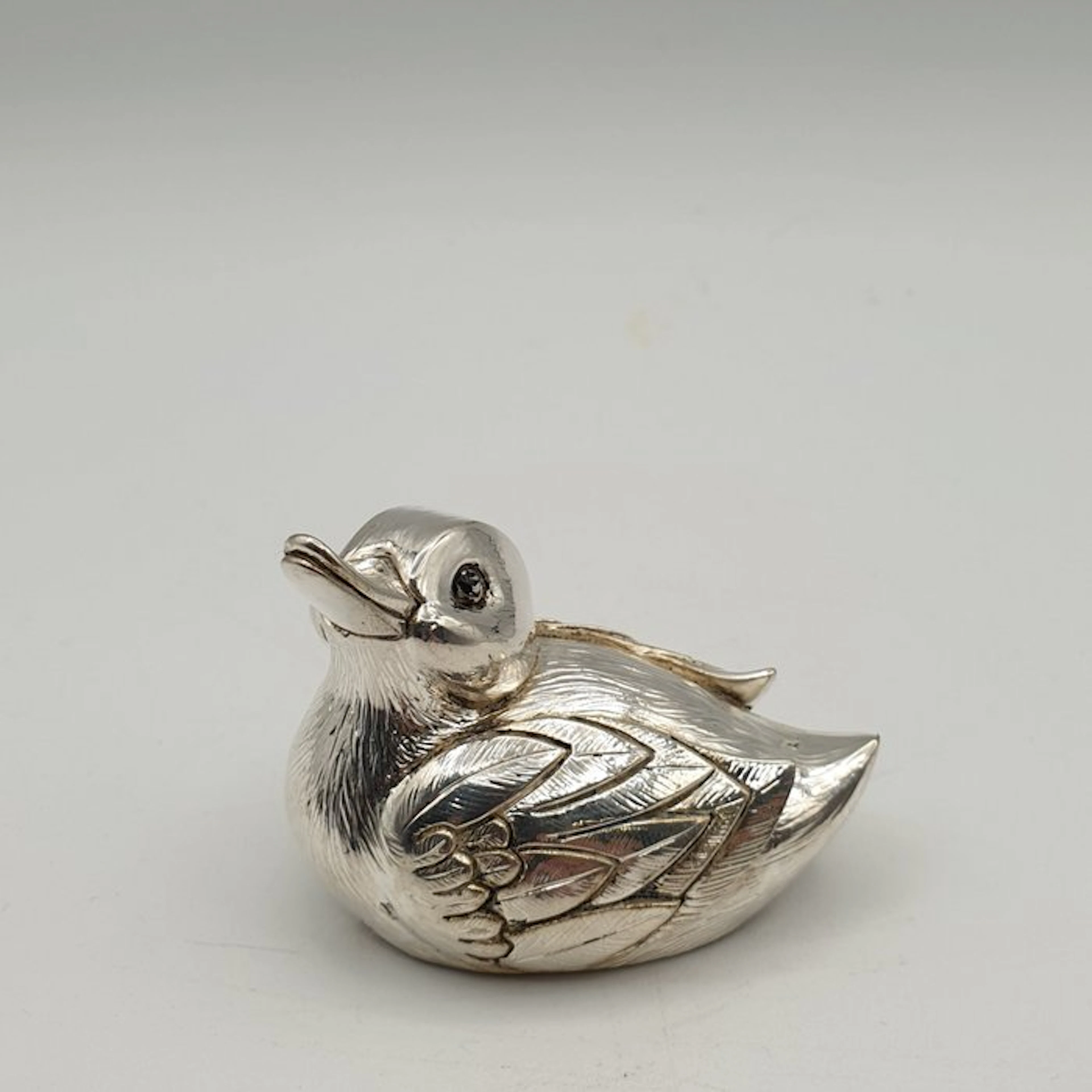 Anatra rivestita in Argento - Figurine - Silver-plated