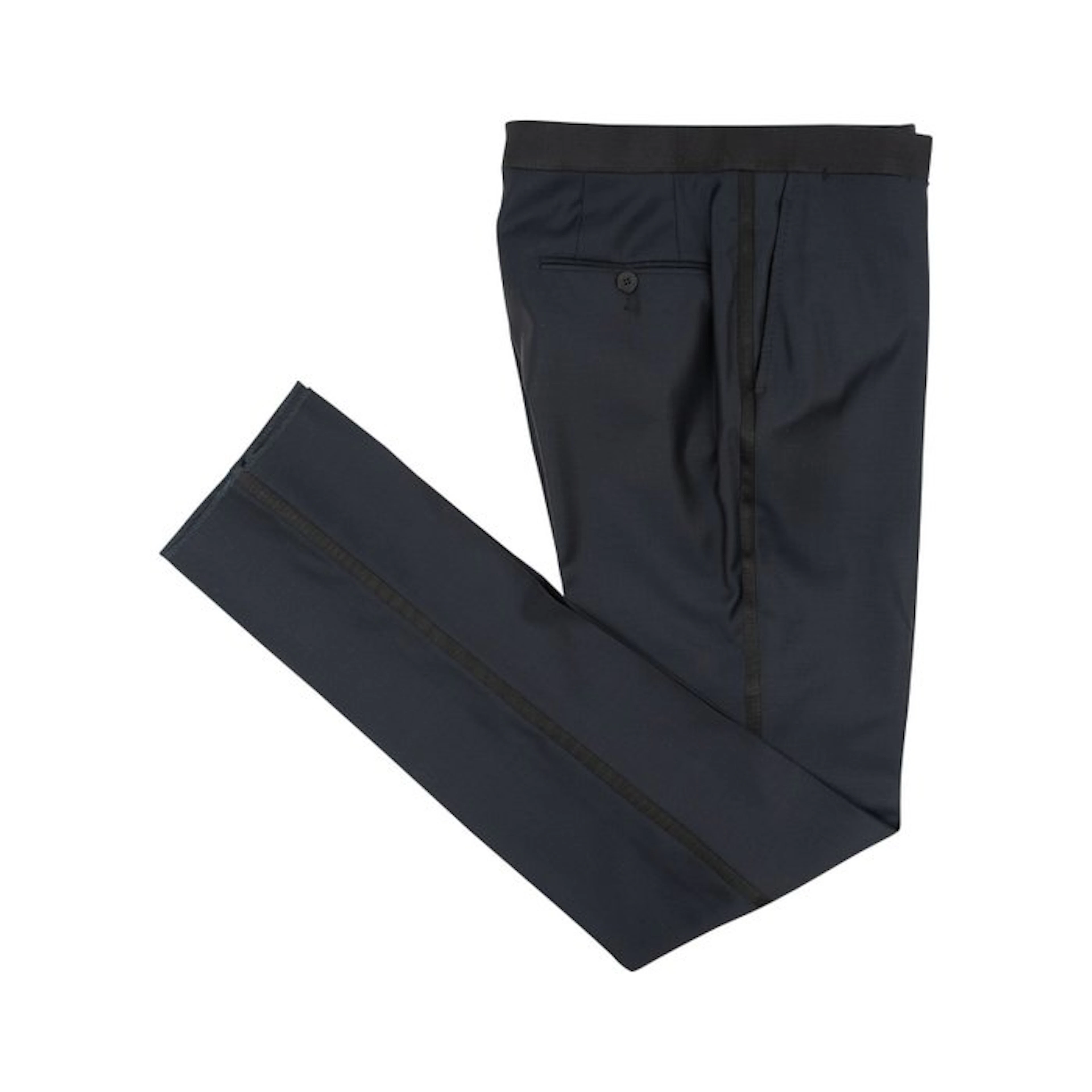 ISAIA NAPOLI - 48 IT - Blue Navy Hand-Sewn Tuxedo Dress...