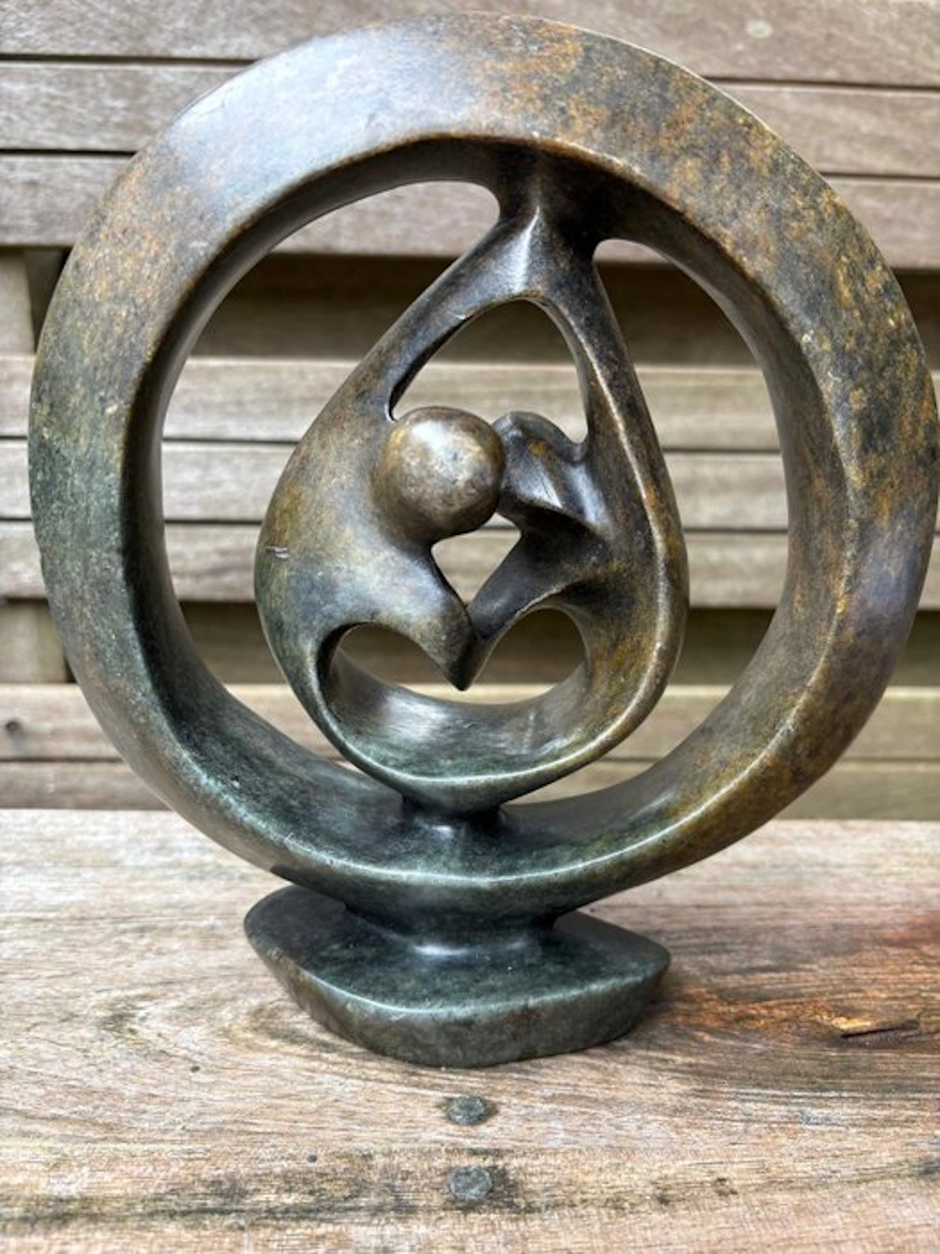 Sculpture, NIjlpaard - 240 mm - Stone - 1996