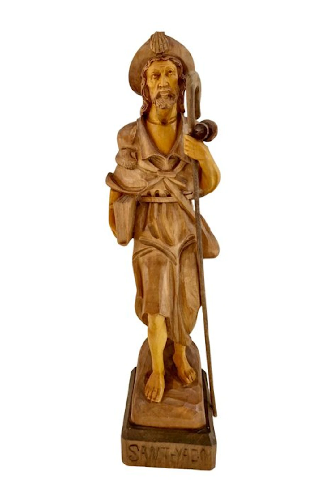 Sculpture, Sint-Jakob - 34 cm - Wood