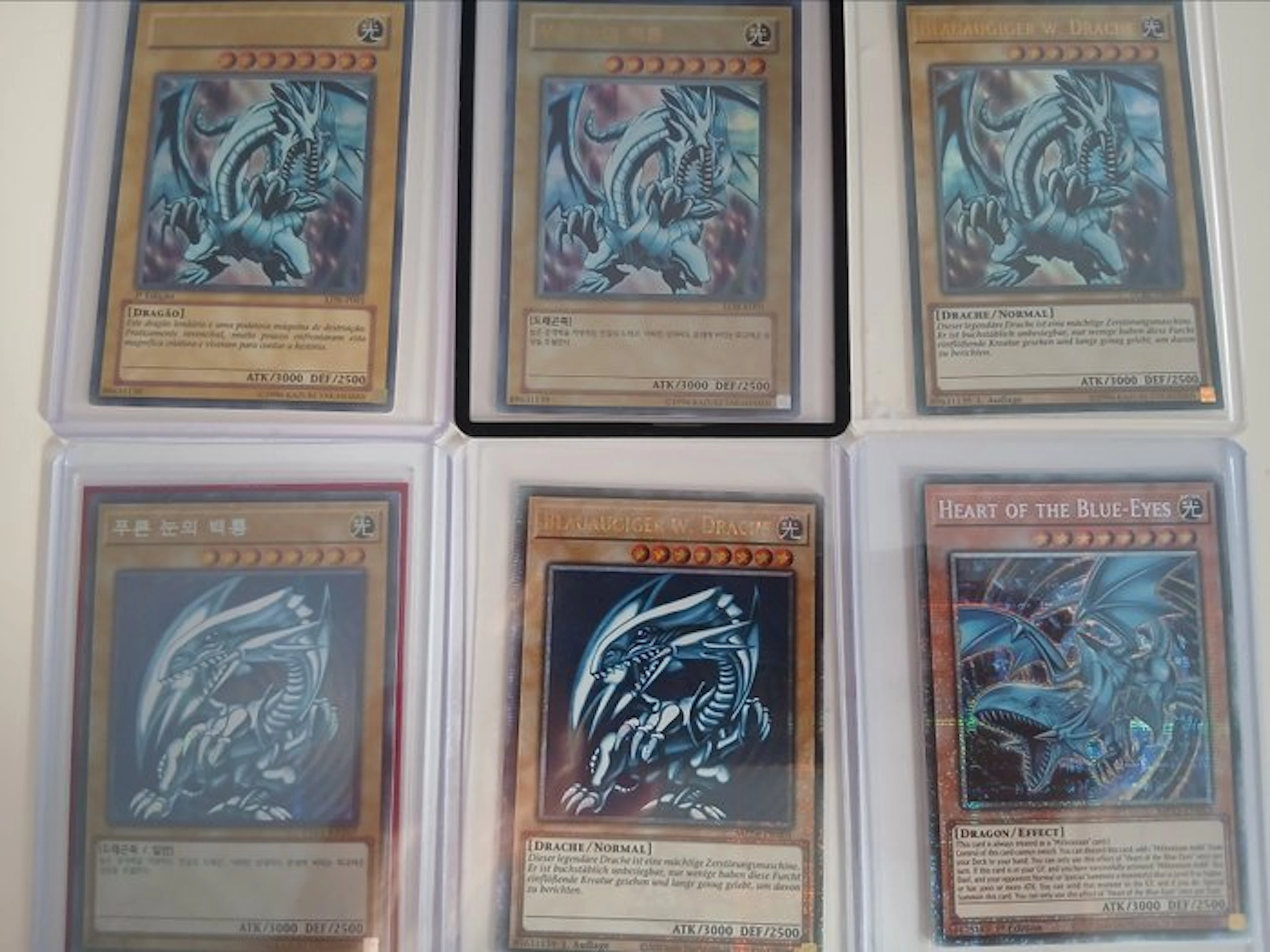 Konami - 6 Card - Yu-Gi-Oh! - Blue-Eyes White Dragon