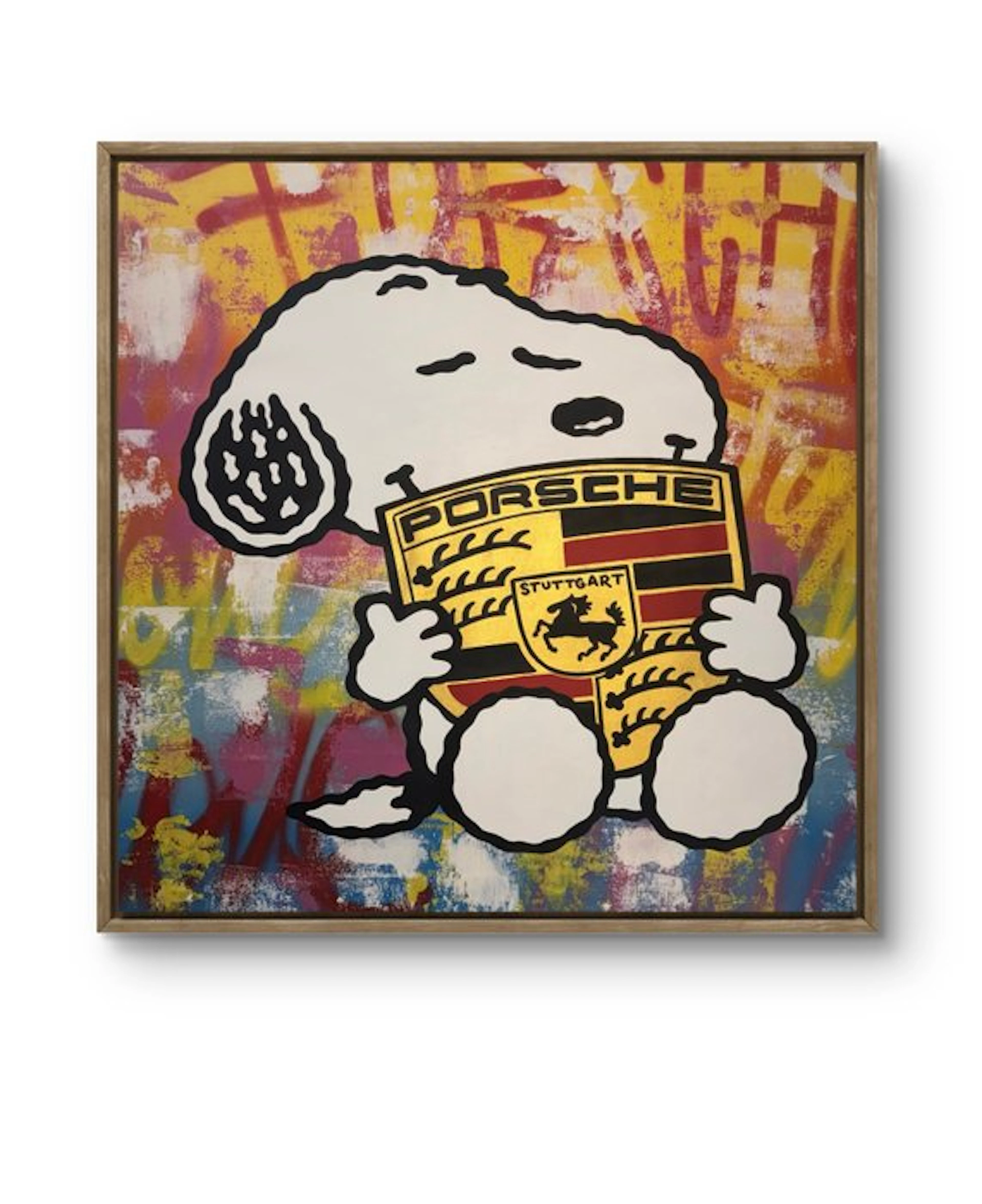 isem (1985) - Snoopy X Porsche (size 75x70cm 100% handpaint)