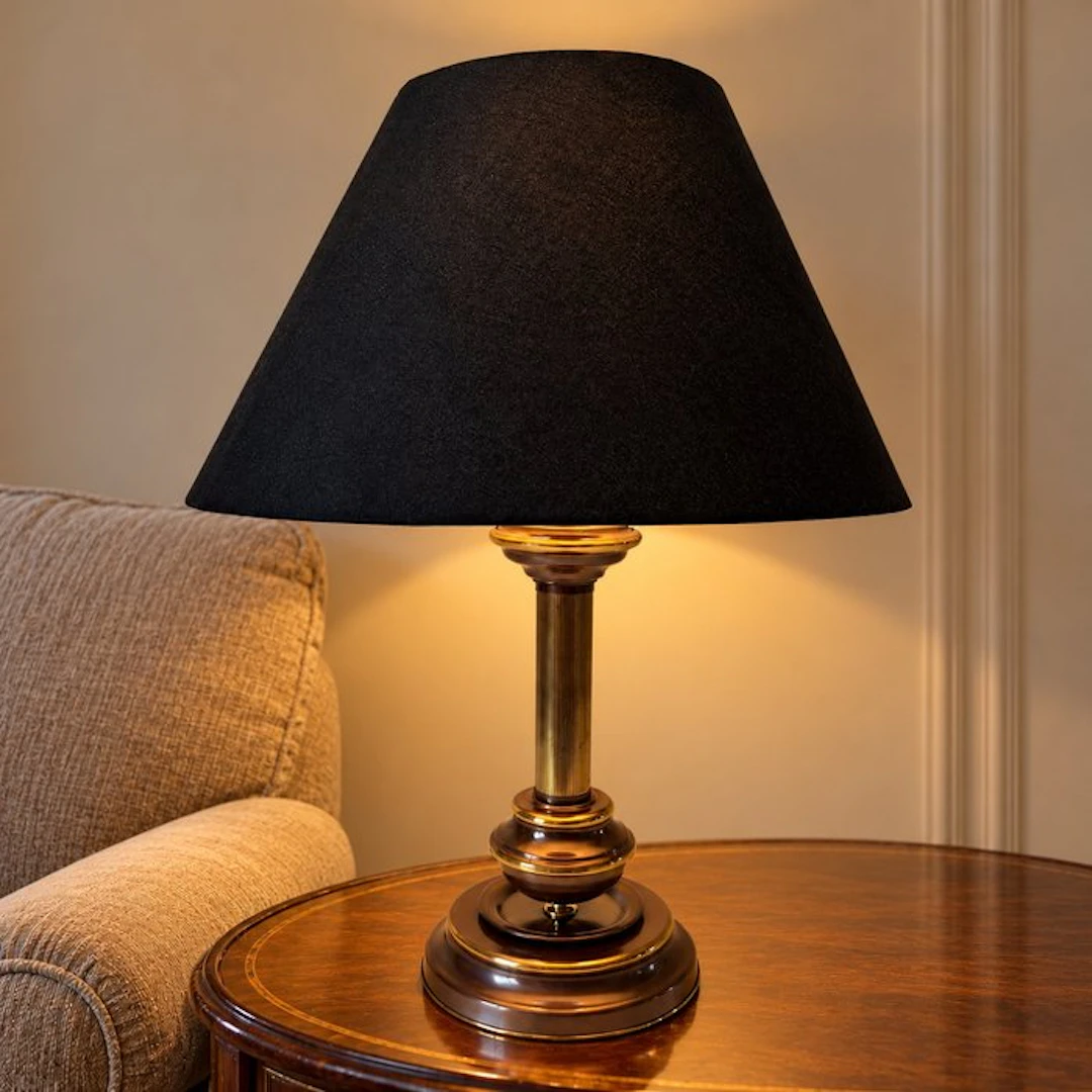 Herda - Table lamp - Fabric & metal - Empire Table Lamp