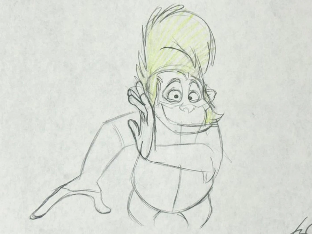 Jungle Cubs (1996) - 1 Original animation drawing of Louie