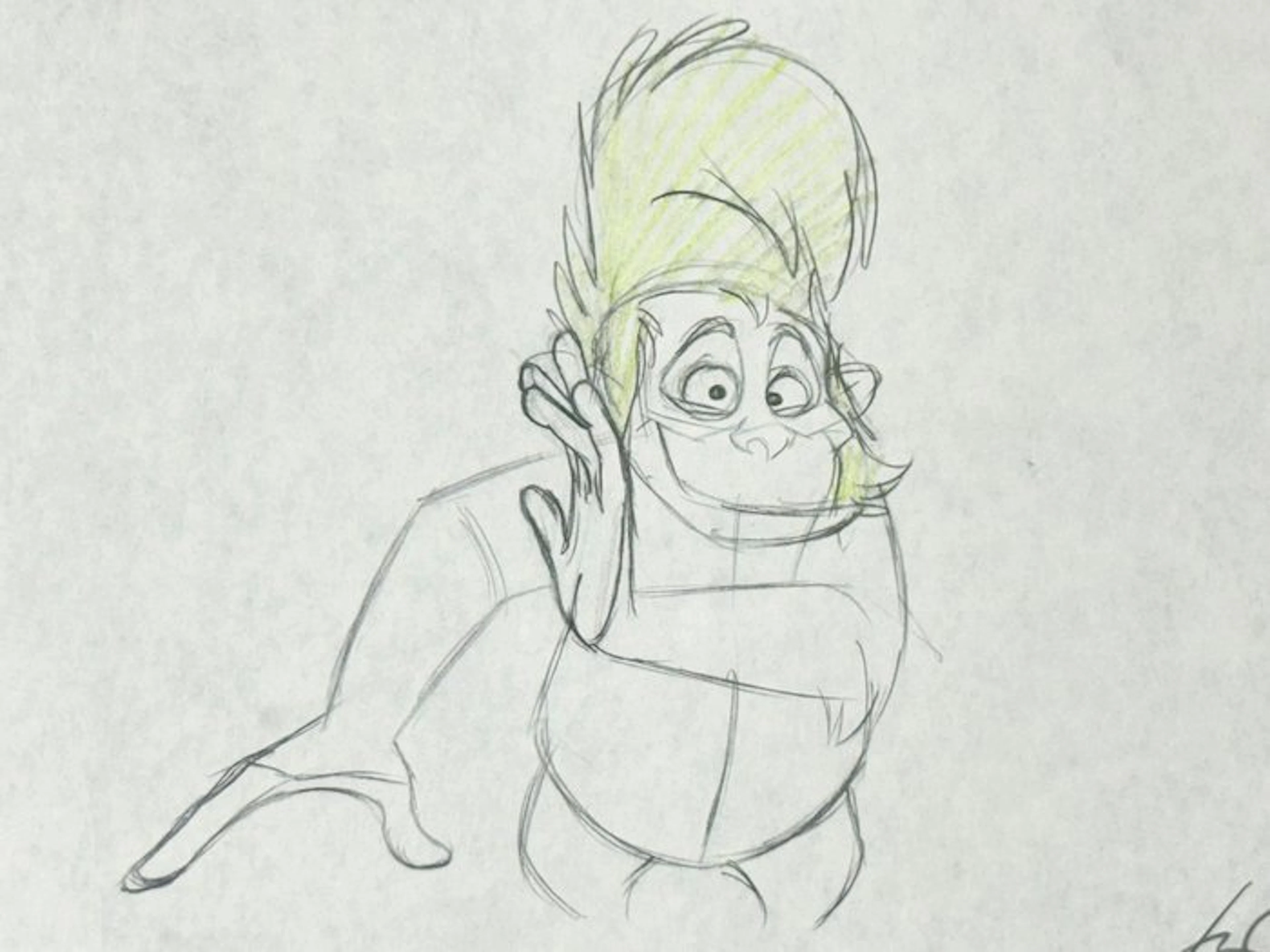 Jungle Cubs (1996) - 1 Original animation drawing of Louie