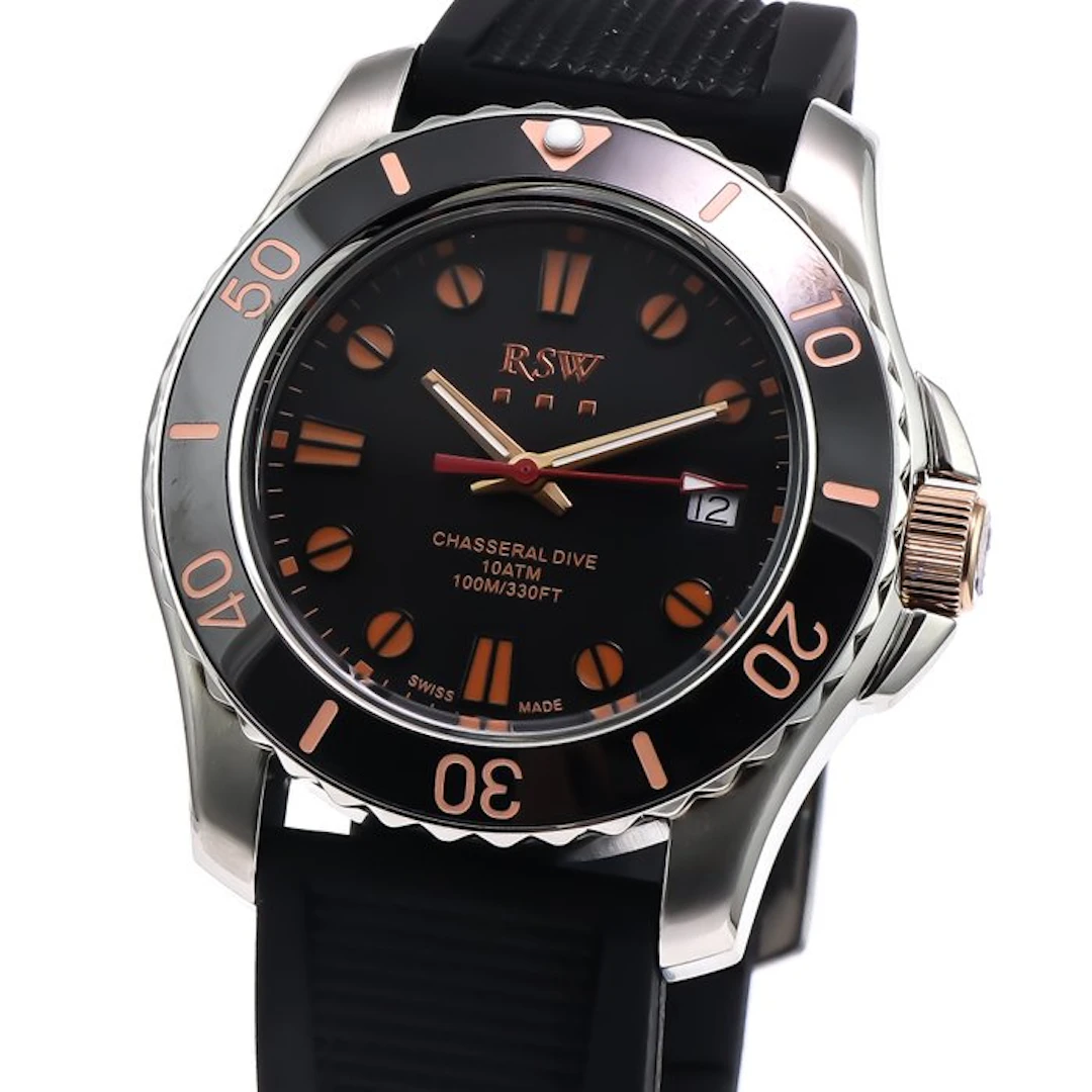 RSW - Swiss Watch - RSWM137-SRX-13 - PVD rose gold crown...