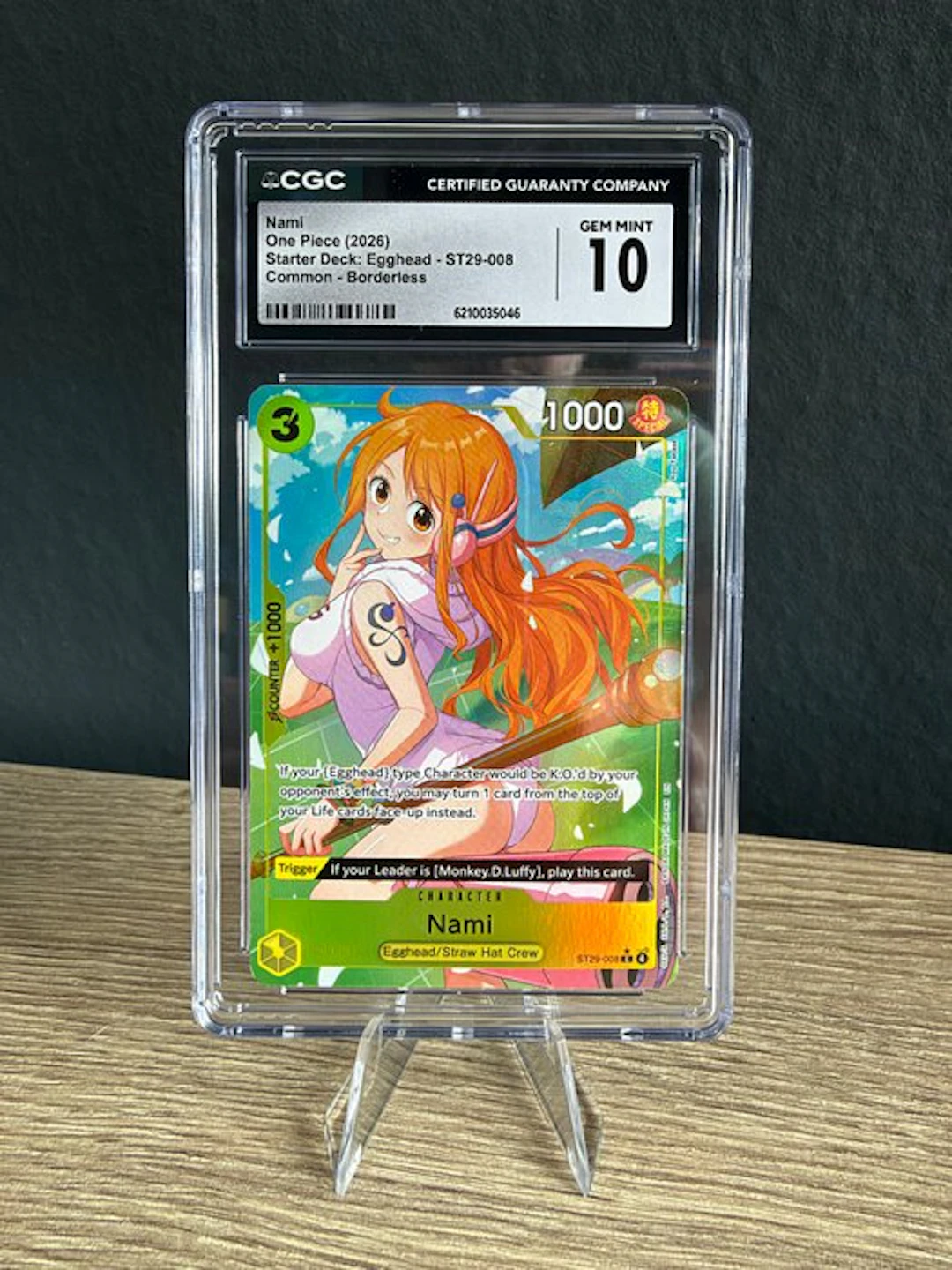 Bandai - 1 Graded card - One Piece - Nami ST29-008 Foil - CGC 10