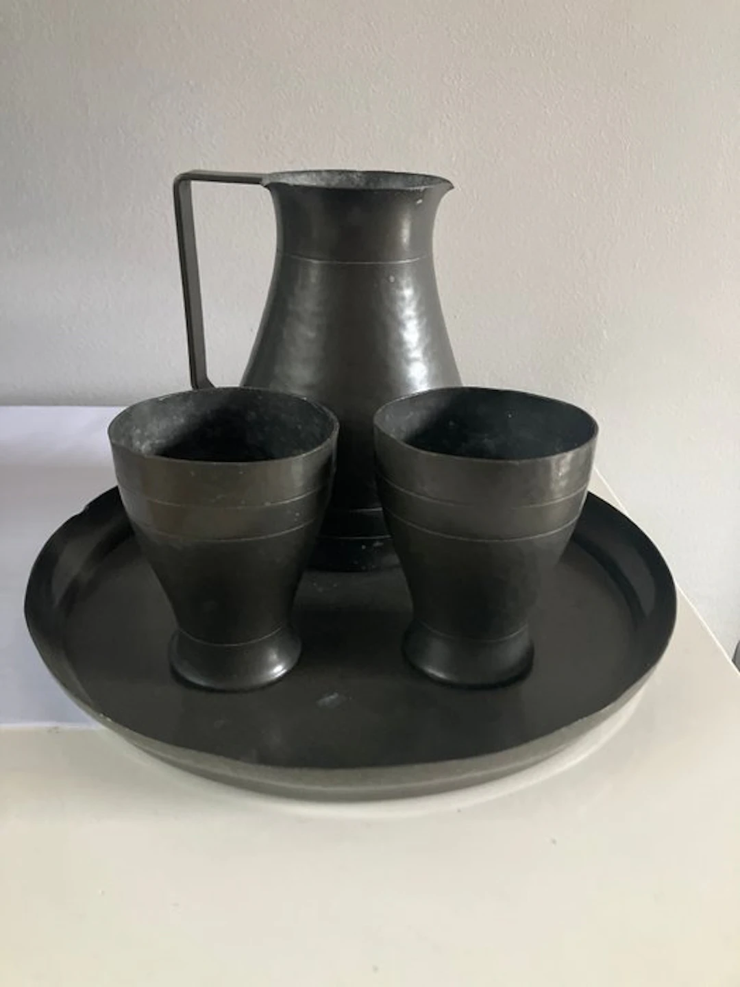 GERO - theo hooft - Drinking set (4) - Tin - Art Deco tin drinking set
