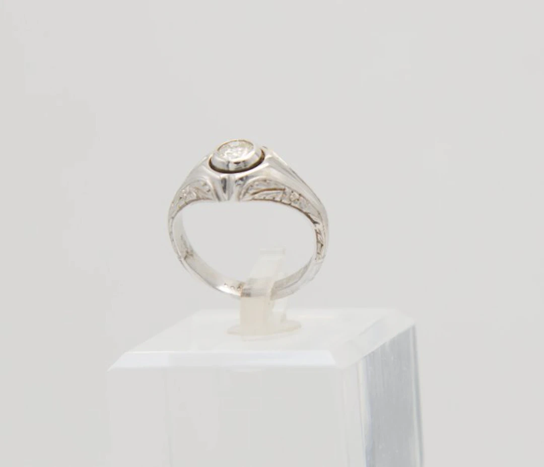 Ring - 18 kt. White gold Diamond (Natural)