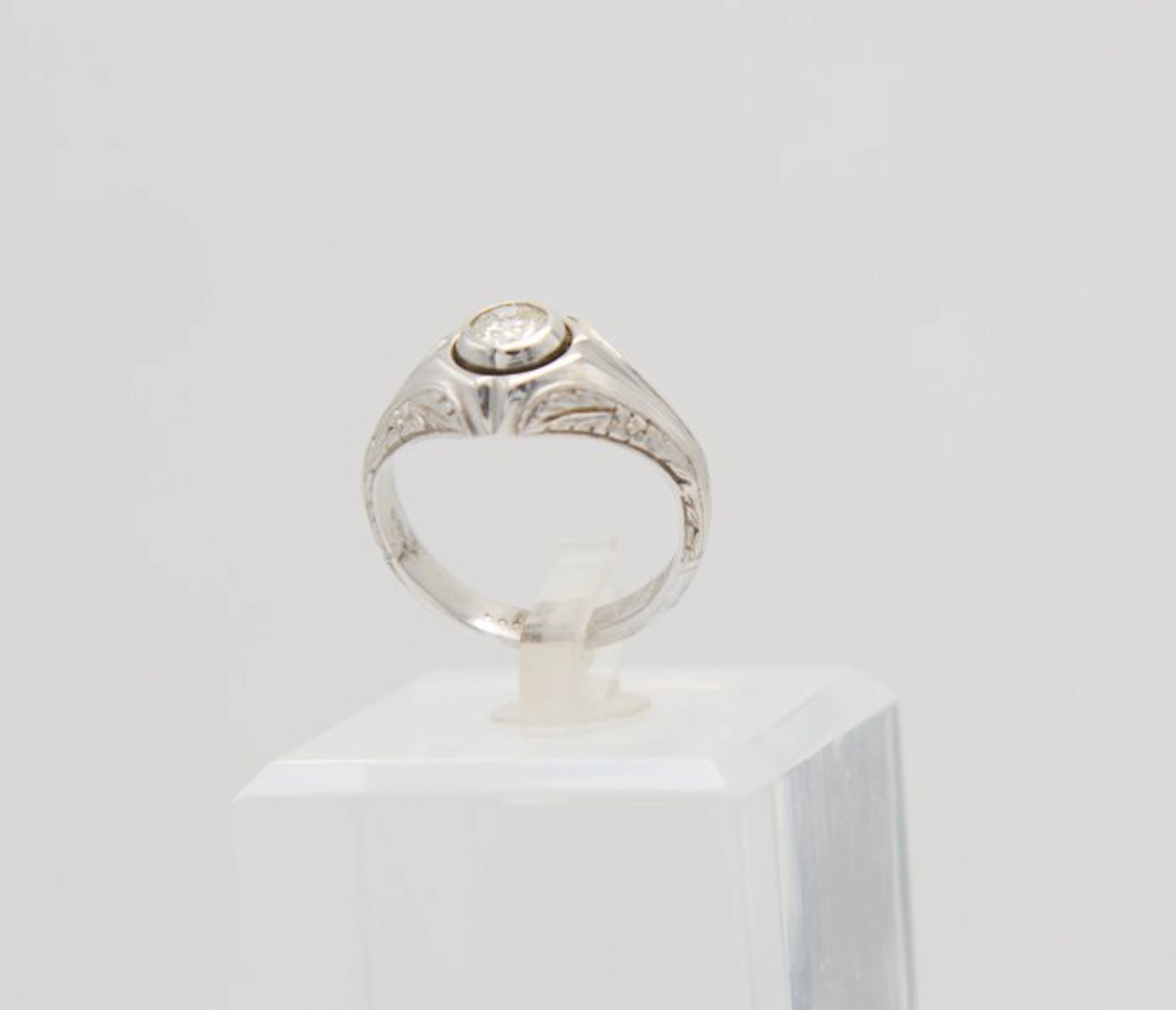 Ring - 18 kt. White gold Diamond (Natural)