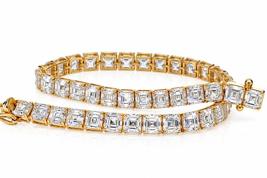 Bracelet - 14 kt. Yellow gold - 12.82ct. tw. Diamond (Lab-grown)