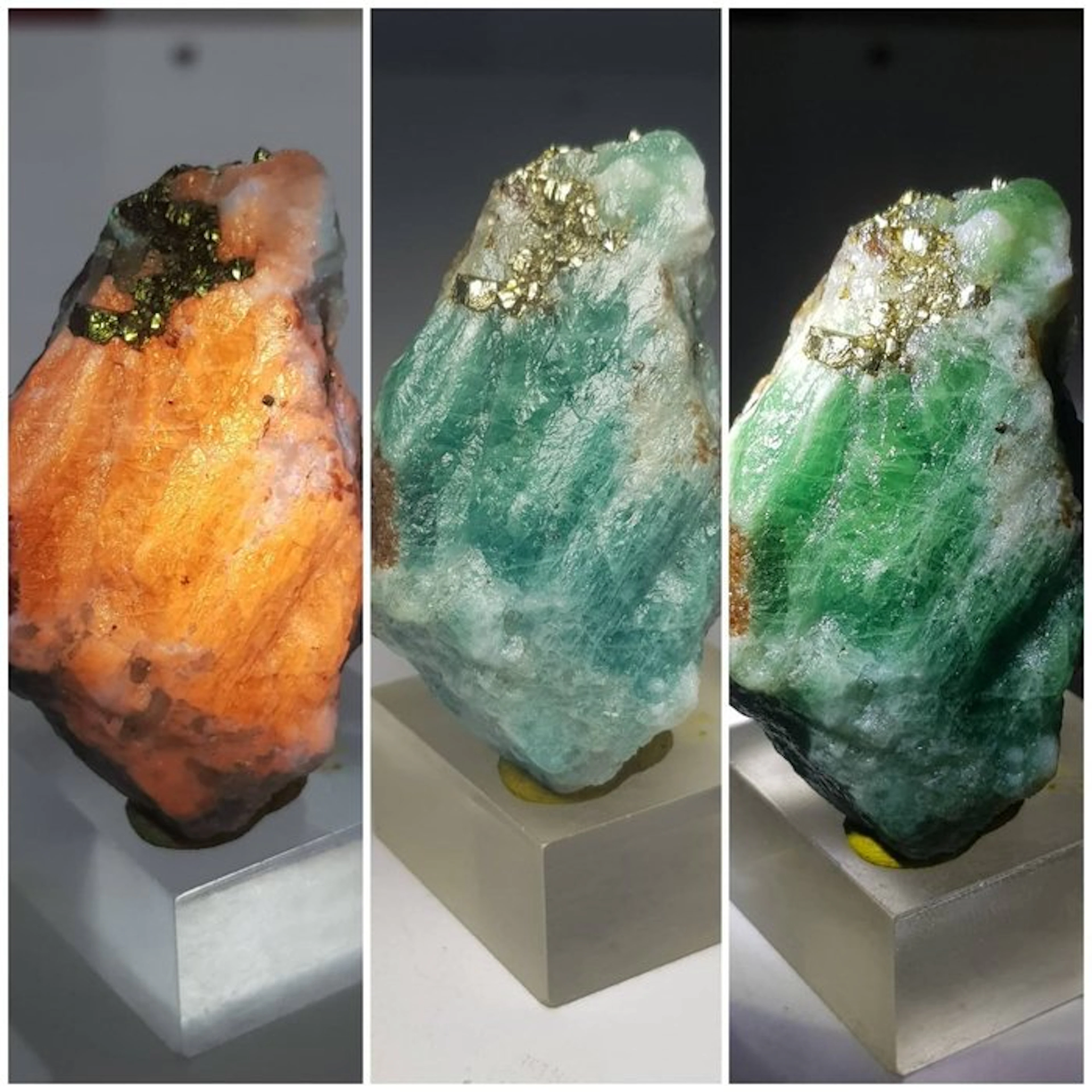 Natural florescent rare Hauynite under UV Light Crystal...