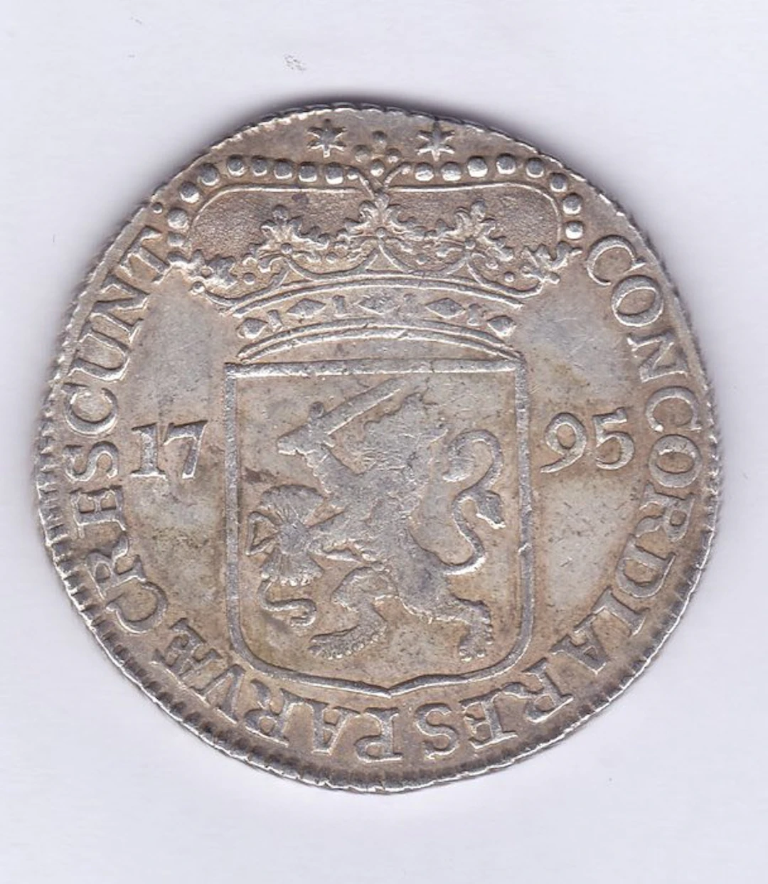 Dutch, Batavian Republic. Zilveren dukaat 1795 Zeeland