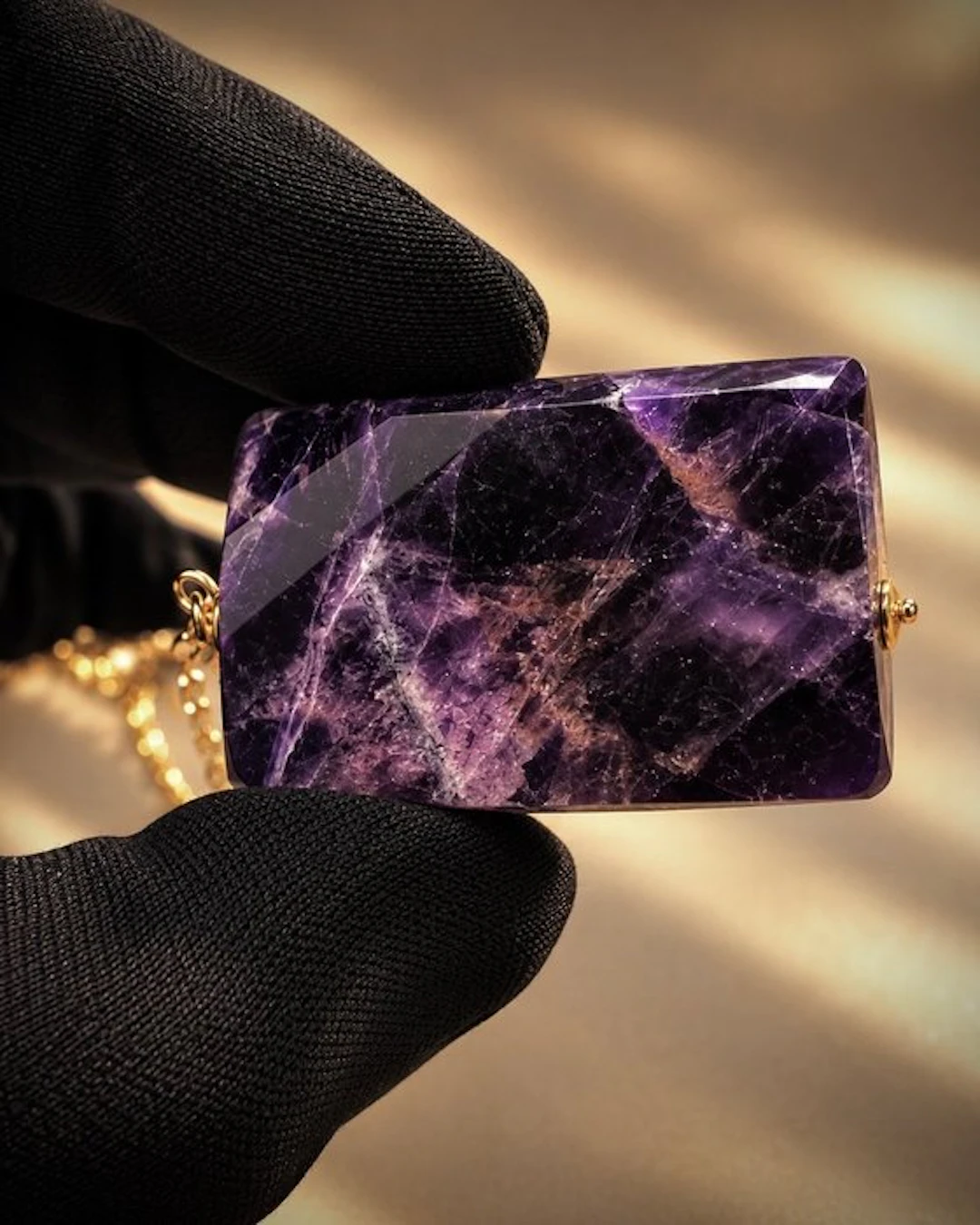 Designer Jewel - Exceptional Amethyst - 925 Silver - 21k...