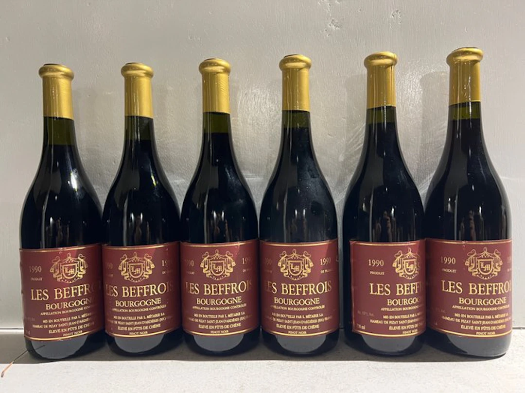 1990 La Métairie "Les Beffrois" - Bourgogne rouge - 6 Bottles (0.75L)