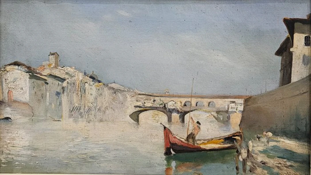 Escuela Impresionista Italiana (XIX) - Vista de Venecia