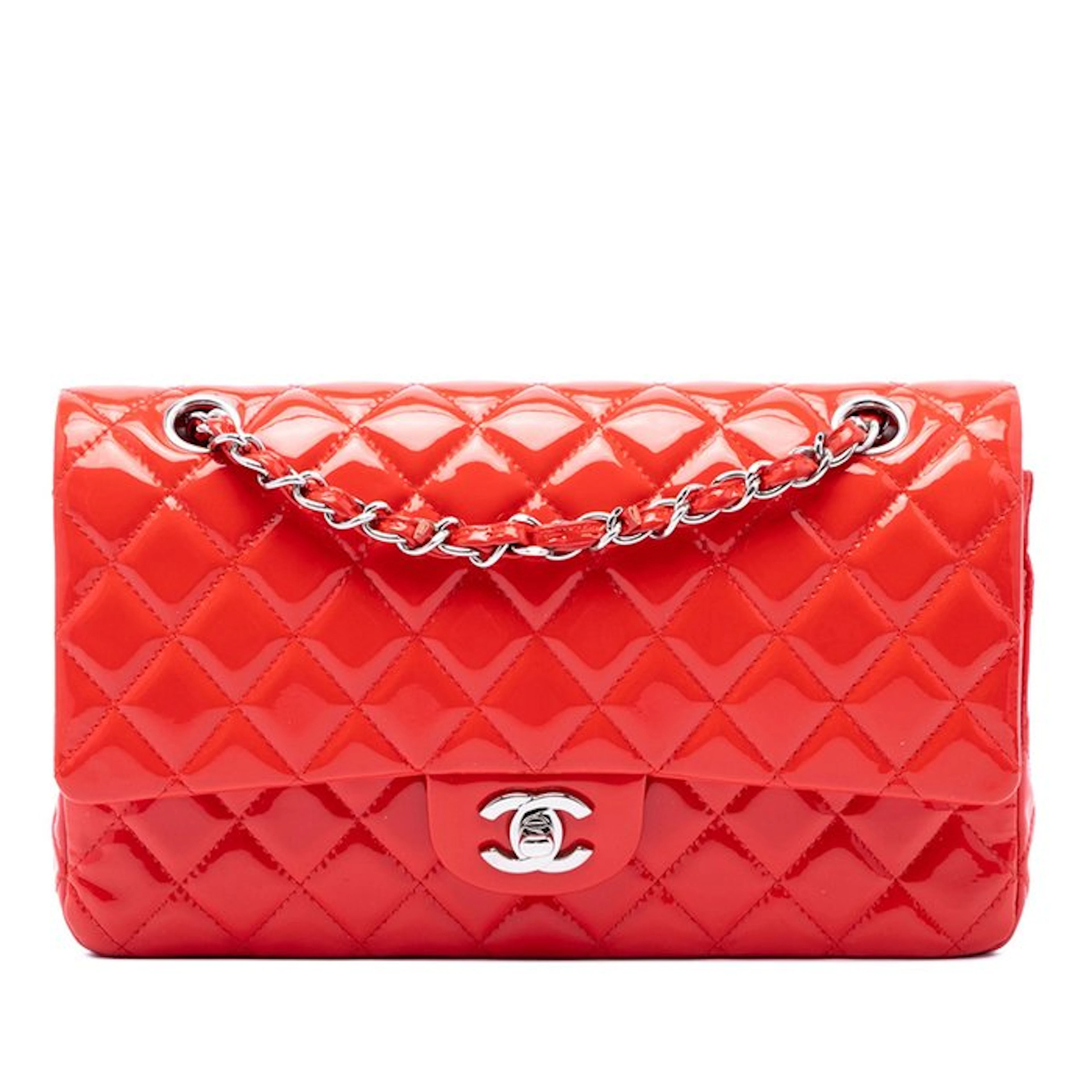 Chanel - Medium Classic Patent Double Flap - Bag