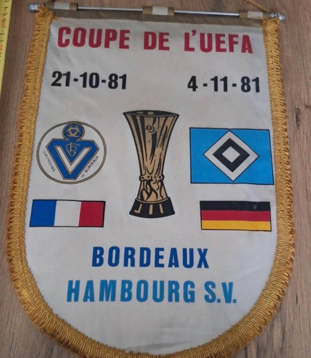 Bordeaux - Coppa UEFA - 1981 - Flag / pennant