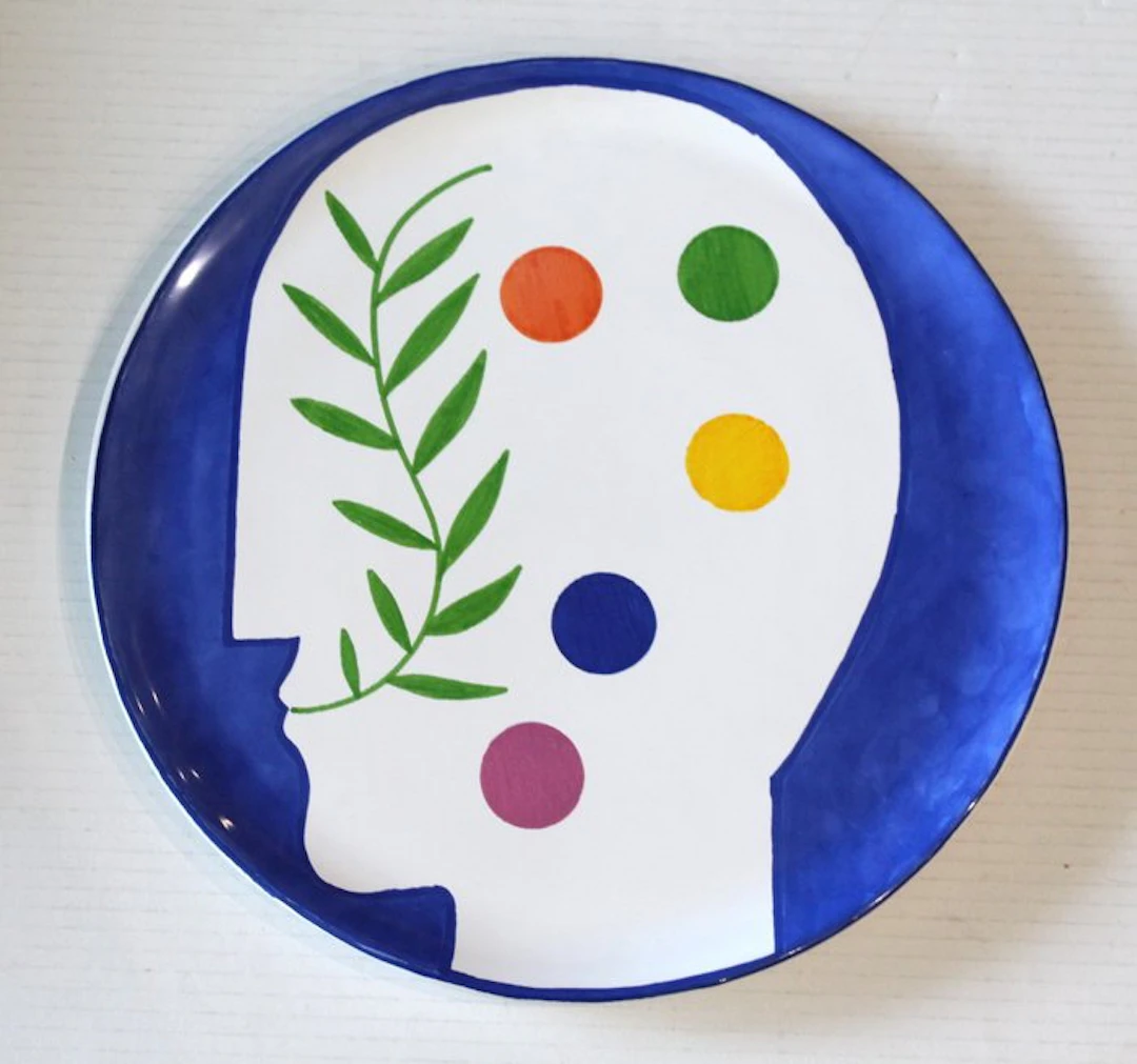 Ceramica Gatti - Mimmo Paladino - Dish - Ceramic - Effervescent Thought
