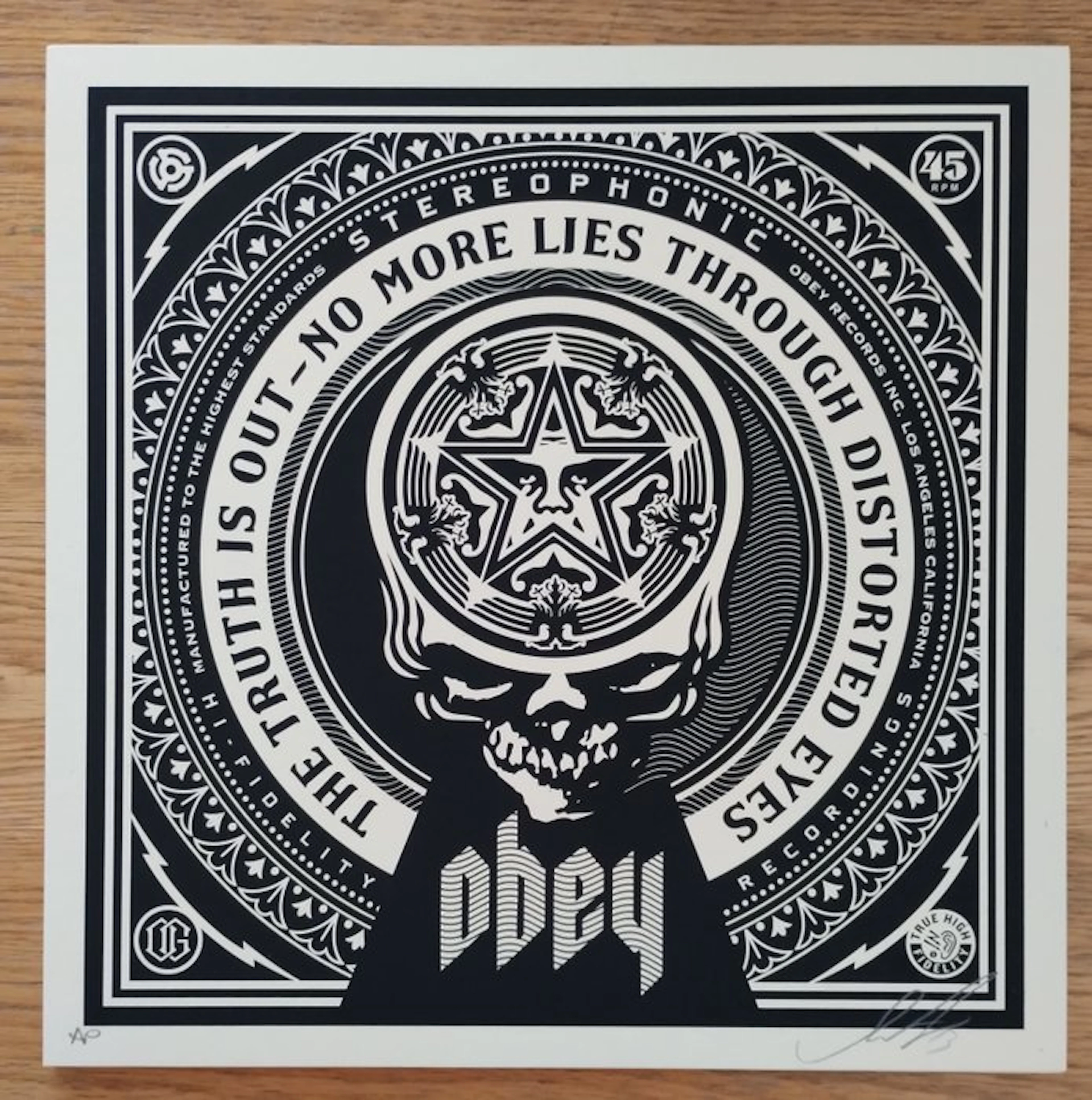 Shepard Fairey (OBEY) (1970) - No More Lies (artist proof) No More Lies