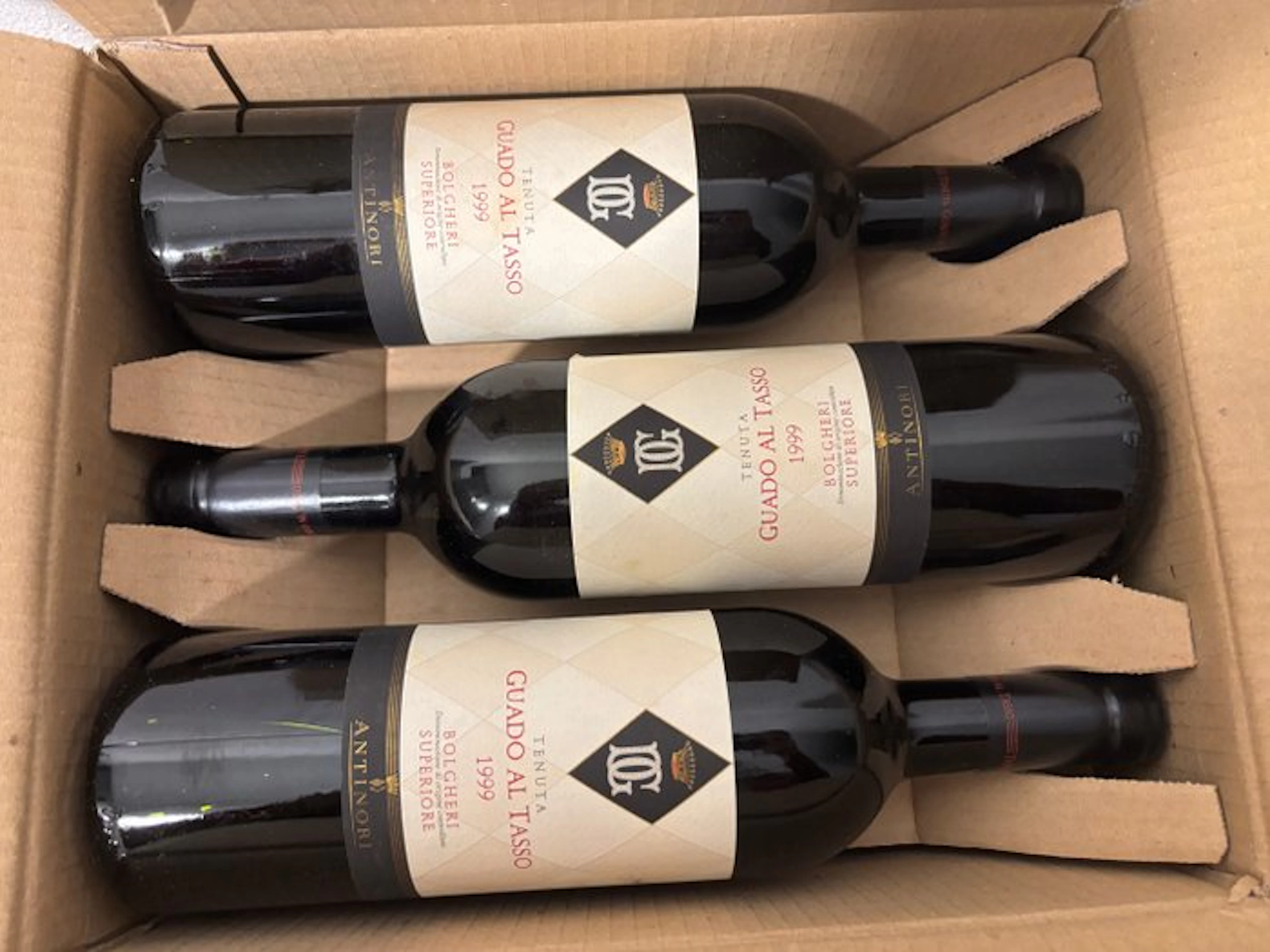 1999 Antinori, Guado al Tasso - Bolgheri Superiore - 3 Bottles (0.75L)