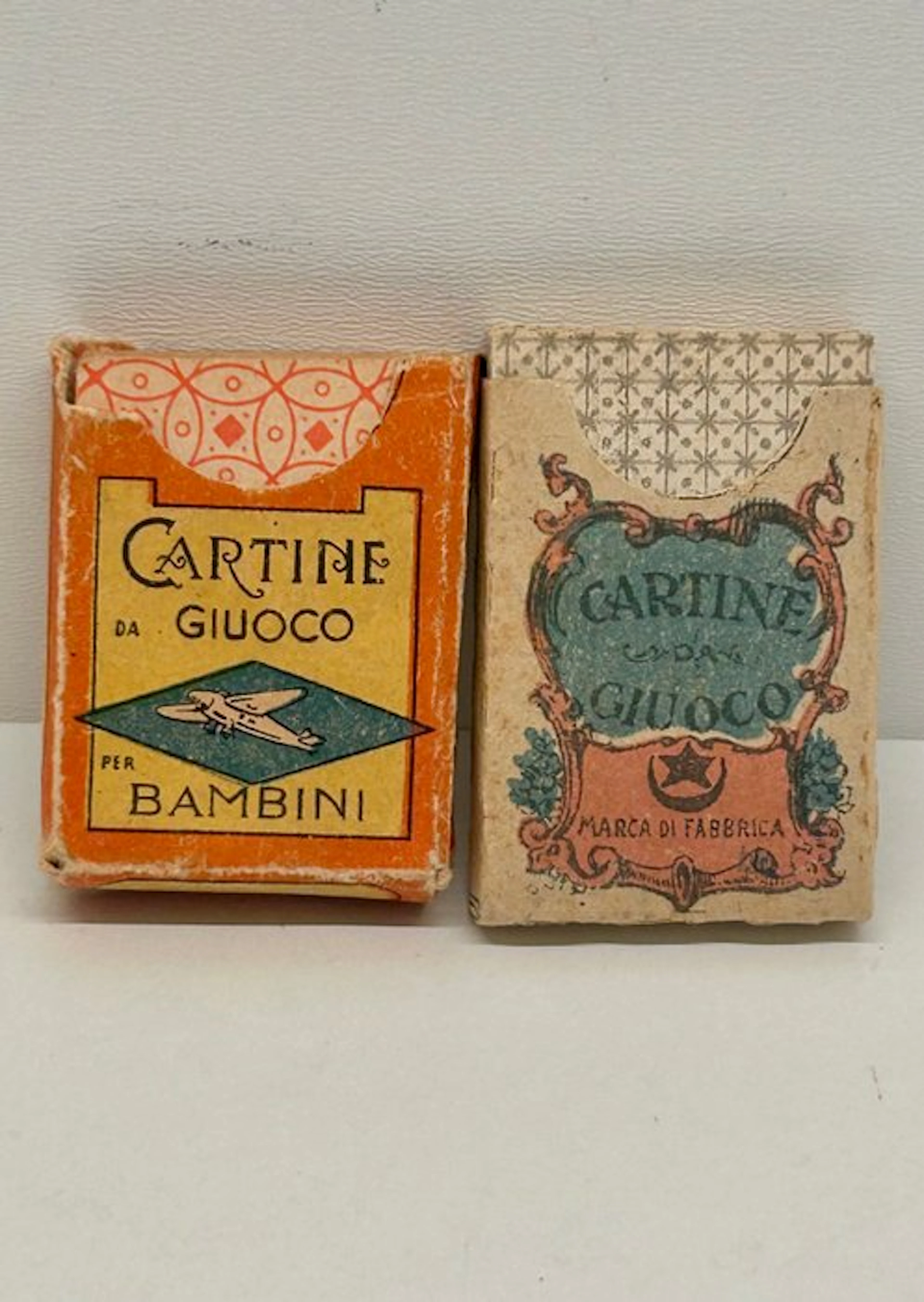 Playing cards - 2 mazzi italiani in miniatura per bambini...