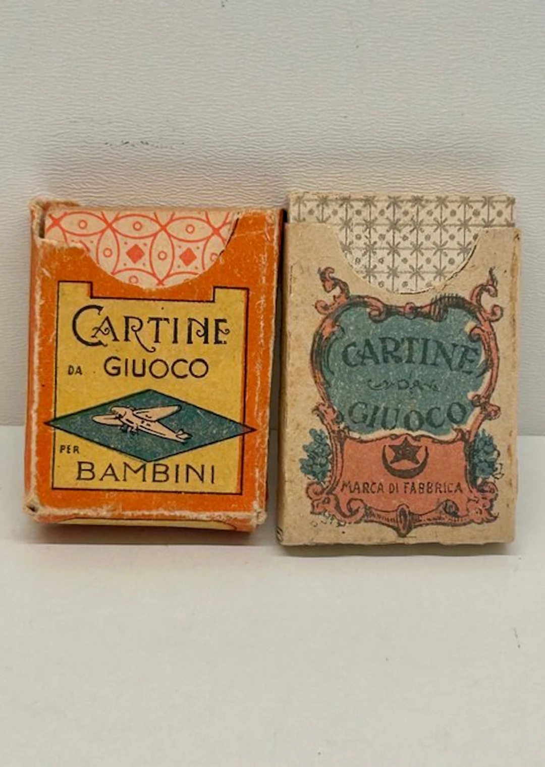 Playing cards - 2 mazzi italiani in miniatura per bambini...