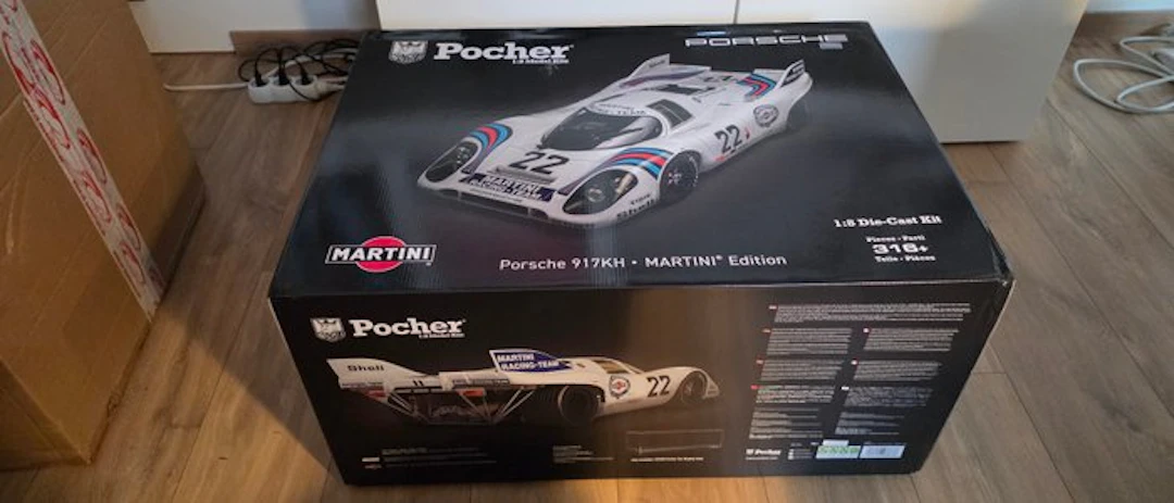 Pocher 1:8 - Model sports car - Porsche 917K - Martini Edition