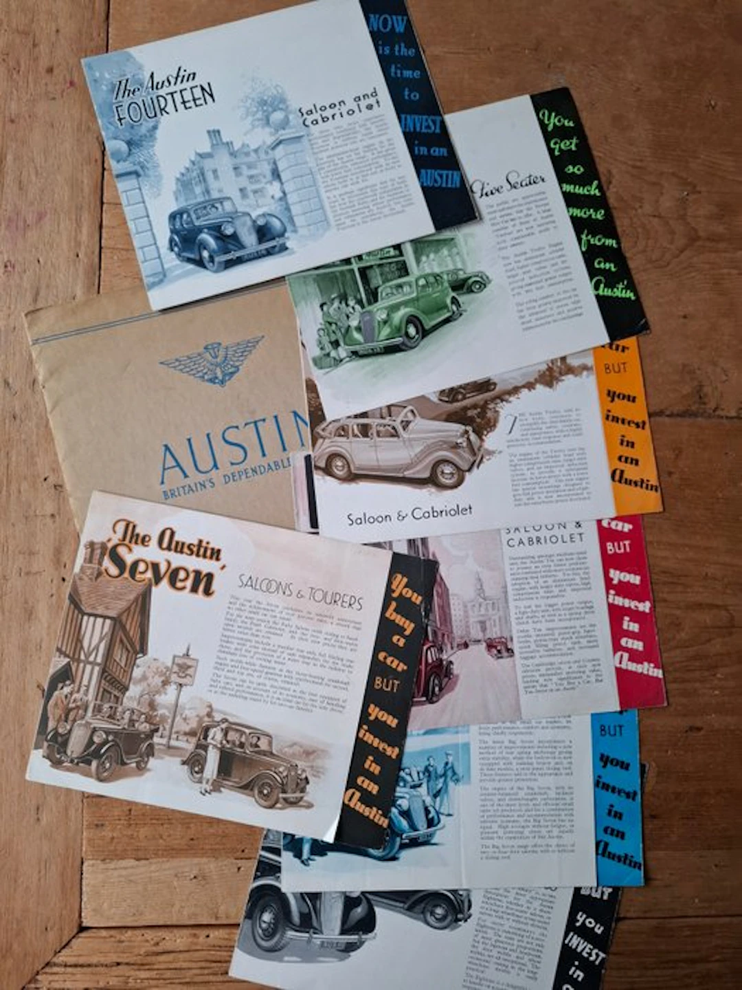 Brochure - Austin - Four Cylinder & Six Cylinder models - 1938
