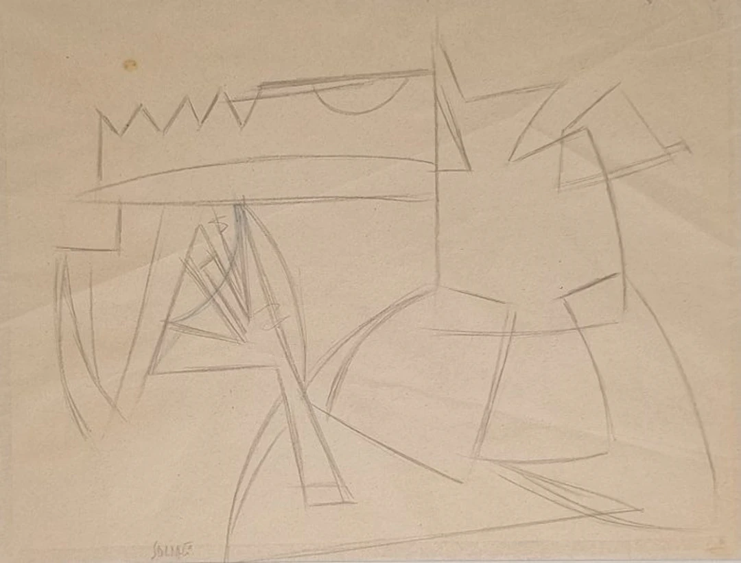 Atanasio Soldati (1896-1953) - Disegno Astratto