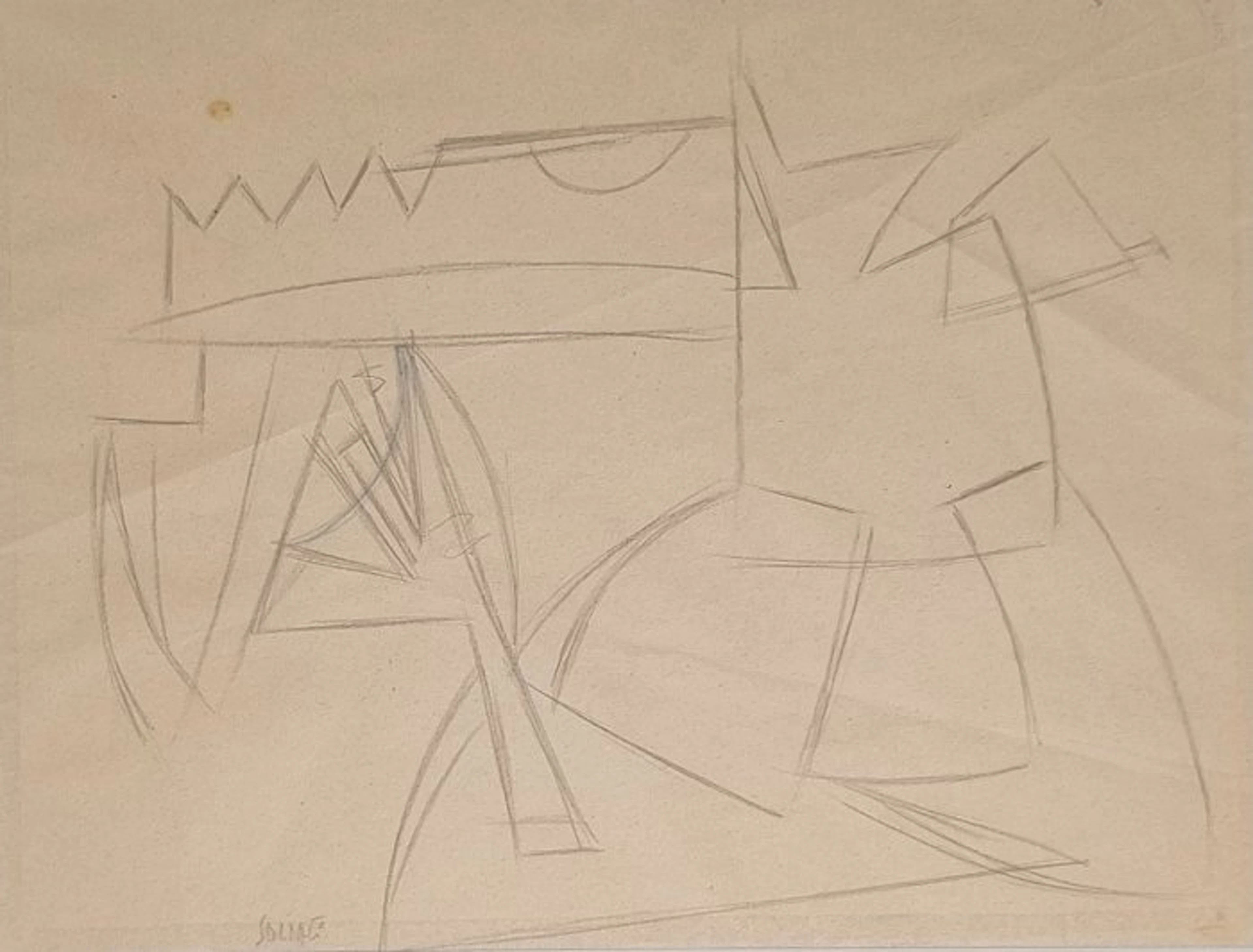 Atanasio Soldati (1896-1953) - Disegno Astratto