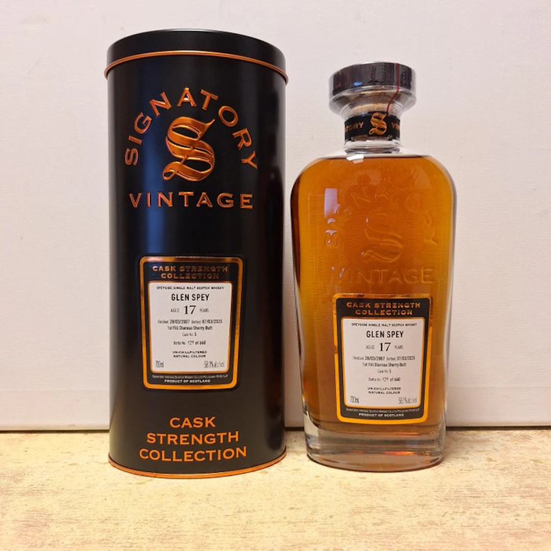 Glen Spey 2007 17 years old Cask Strength Collection - Signatory Vintage - b