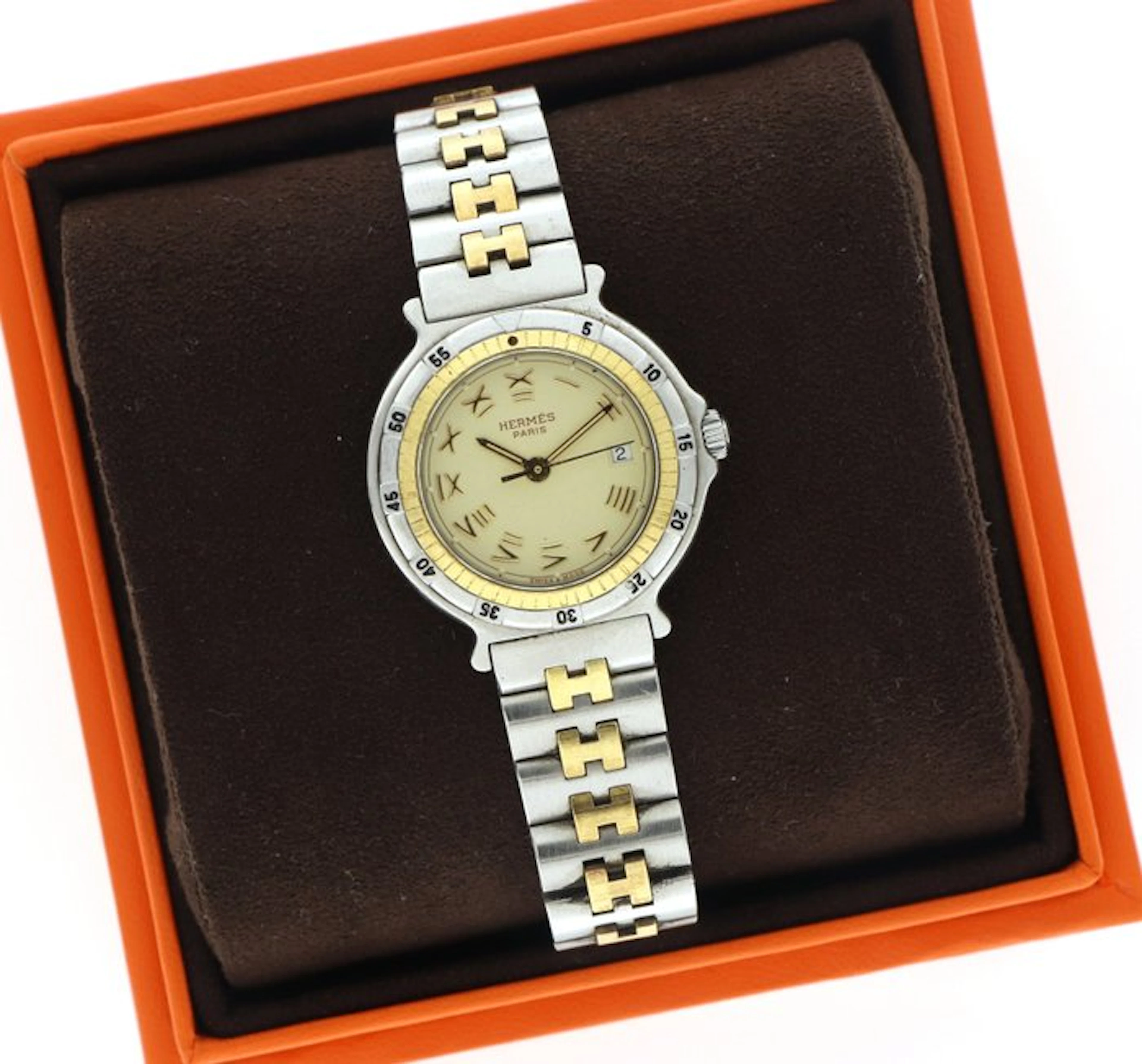 Hermès - Captain Nemo Quartz Two-Tone ("H" Bracelet Series)