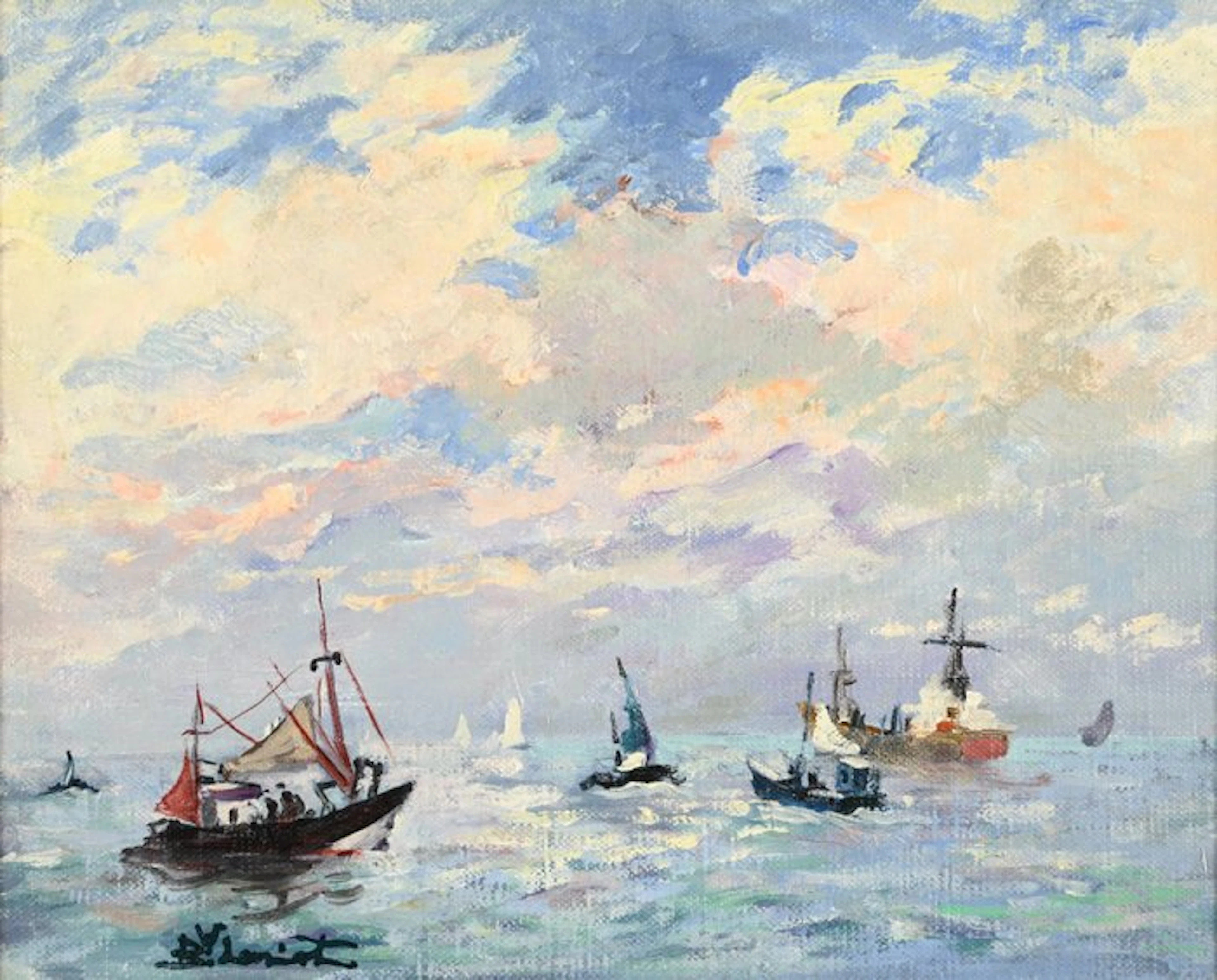 Bernard Loriot (1925-1998) - Pleine mer