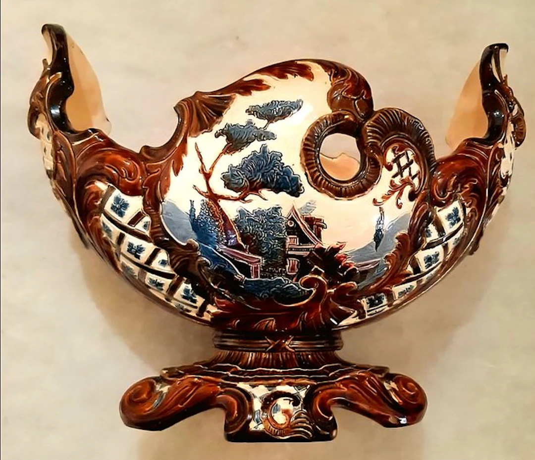 Jardinière - Majolica - Majolique Gerbing &Stefan