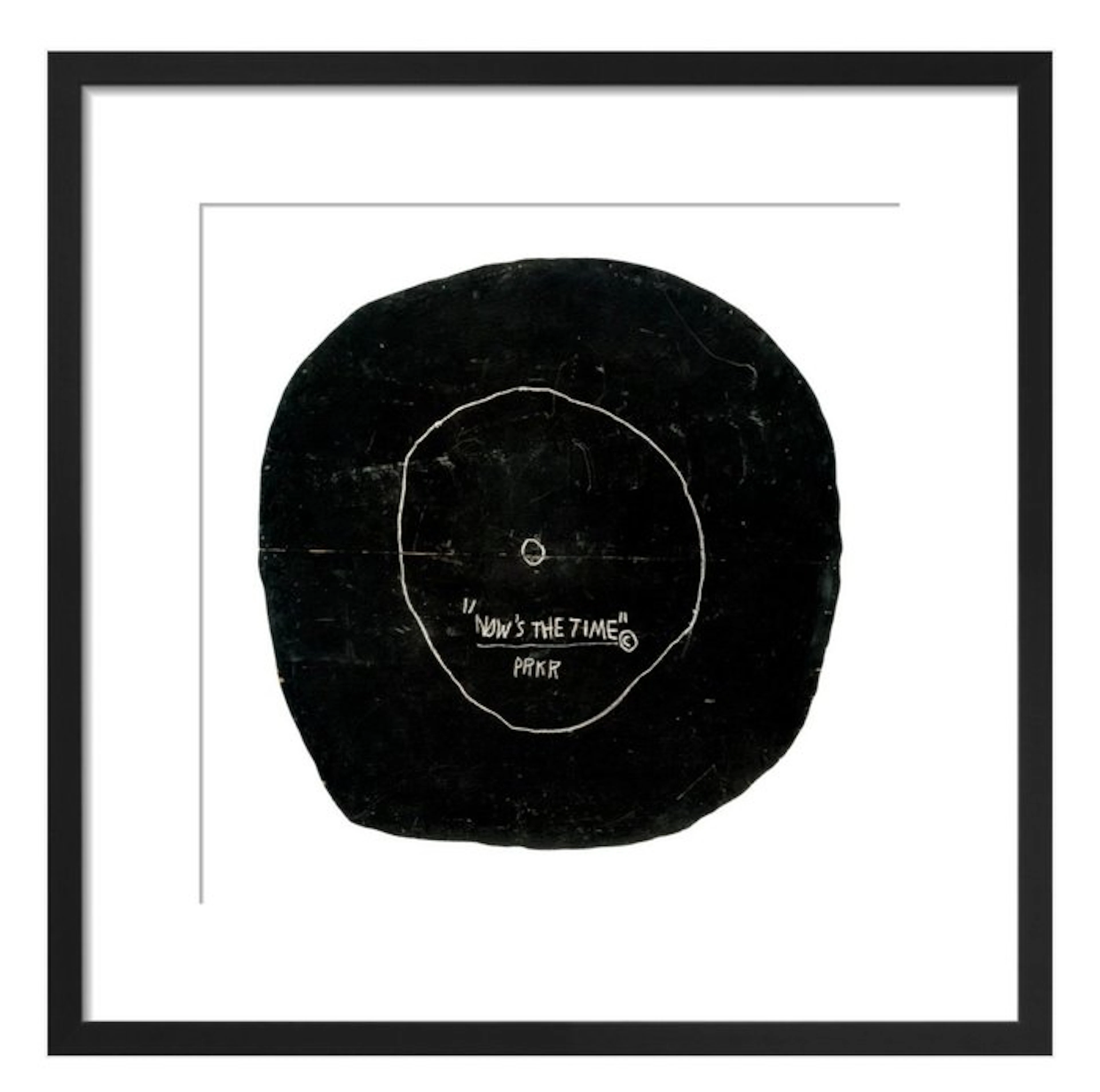 Jean-Michel Basquiat (1960-1988) - “Now's the Time, 1985”. - 40 x 40 cm.