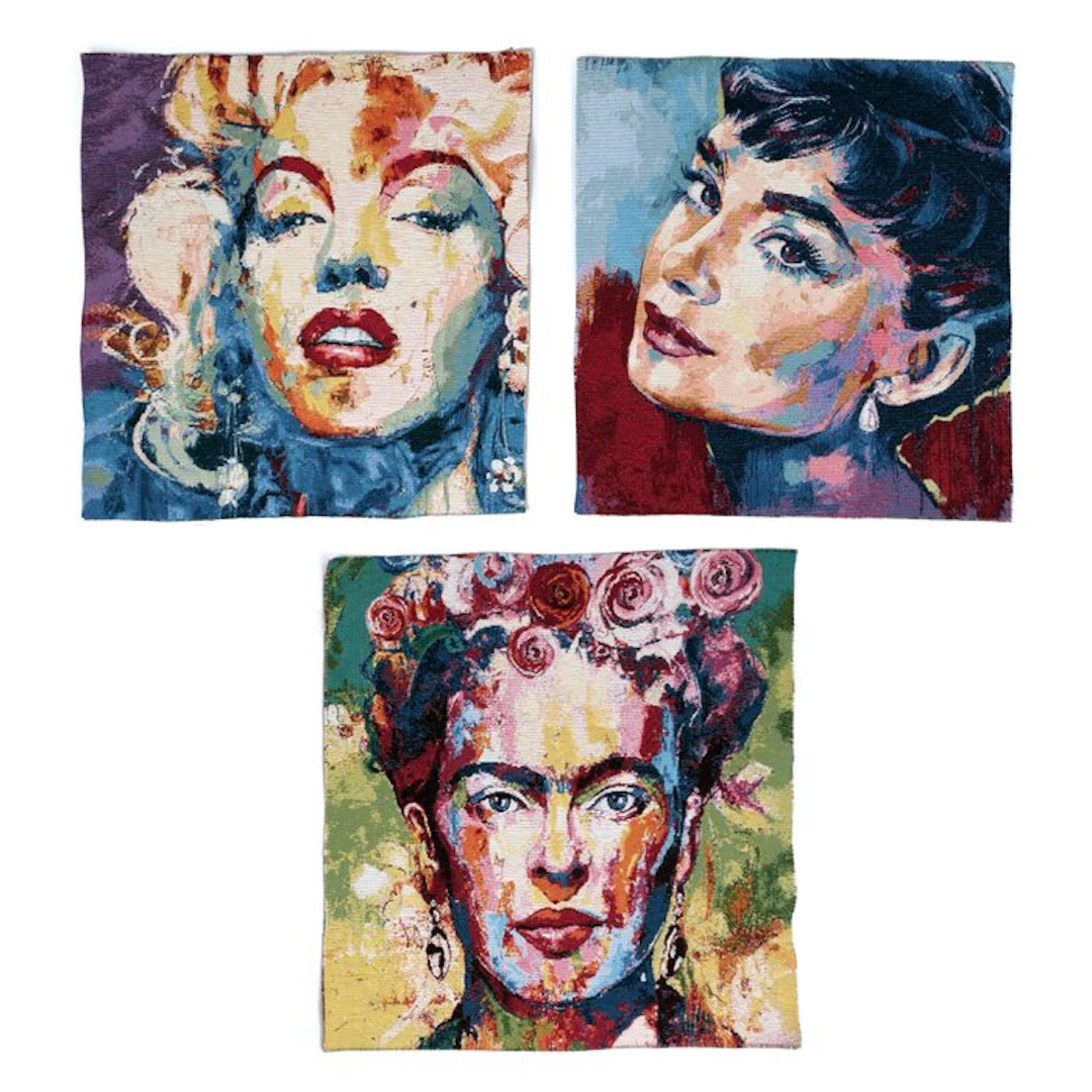45 x 45 cm!!! 3 fabulous tapestries portraying myths of...