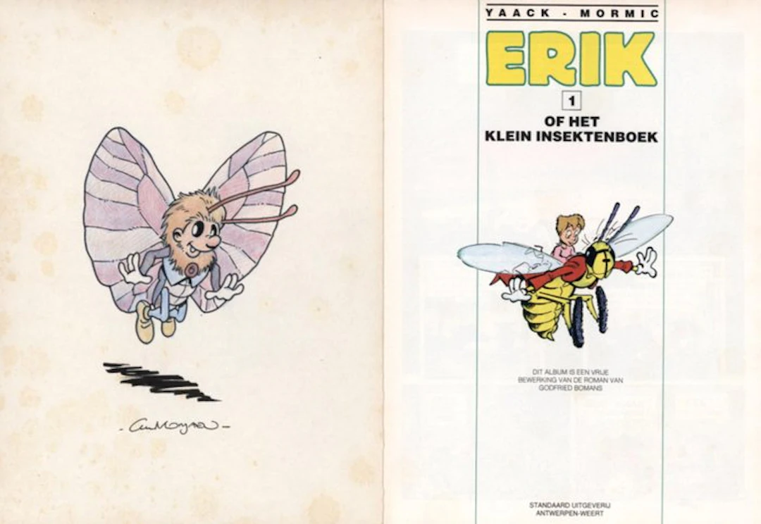 Erik of het klein insektenboek - 4 opdrachttekeningen Luc...