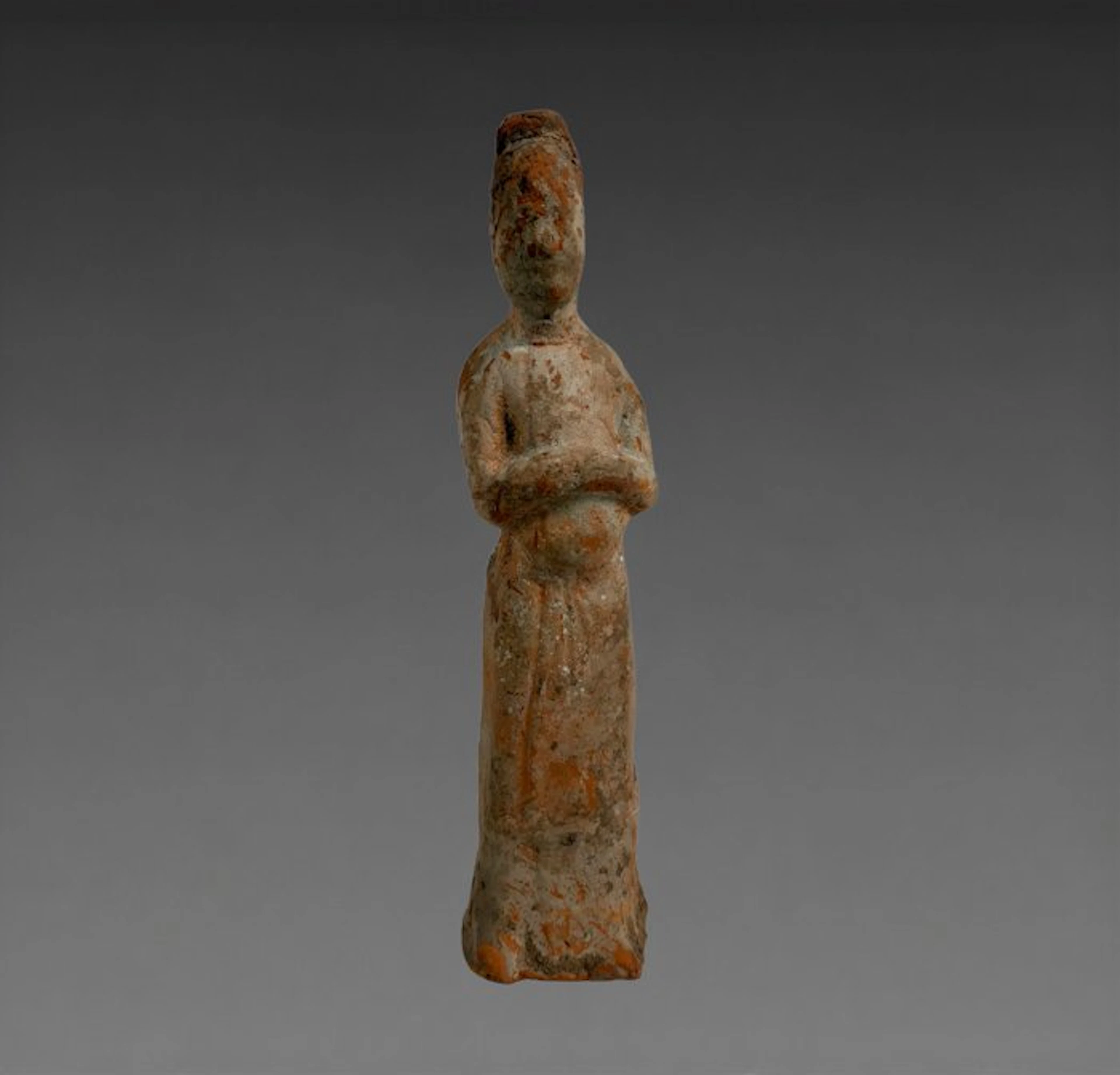 Ancient Chinese, Tang Dynasty Terracotta Mingqi - 17 cm