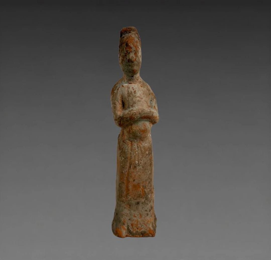 Ancient Chinese, Tang Dynasty Terracotta Mingqi - 17 cm