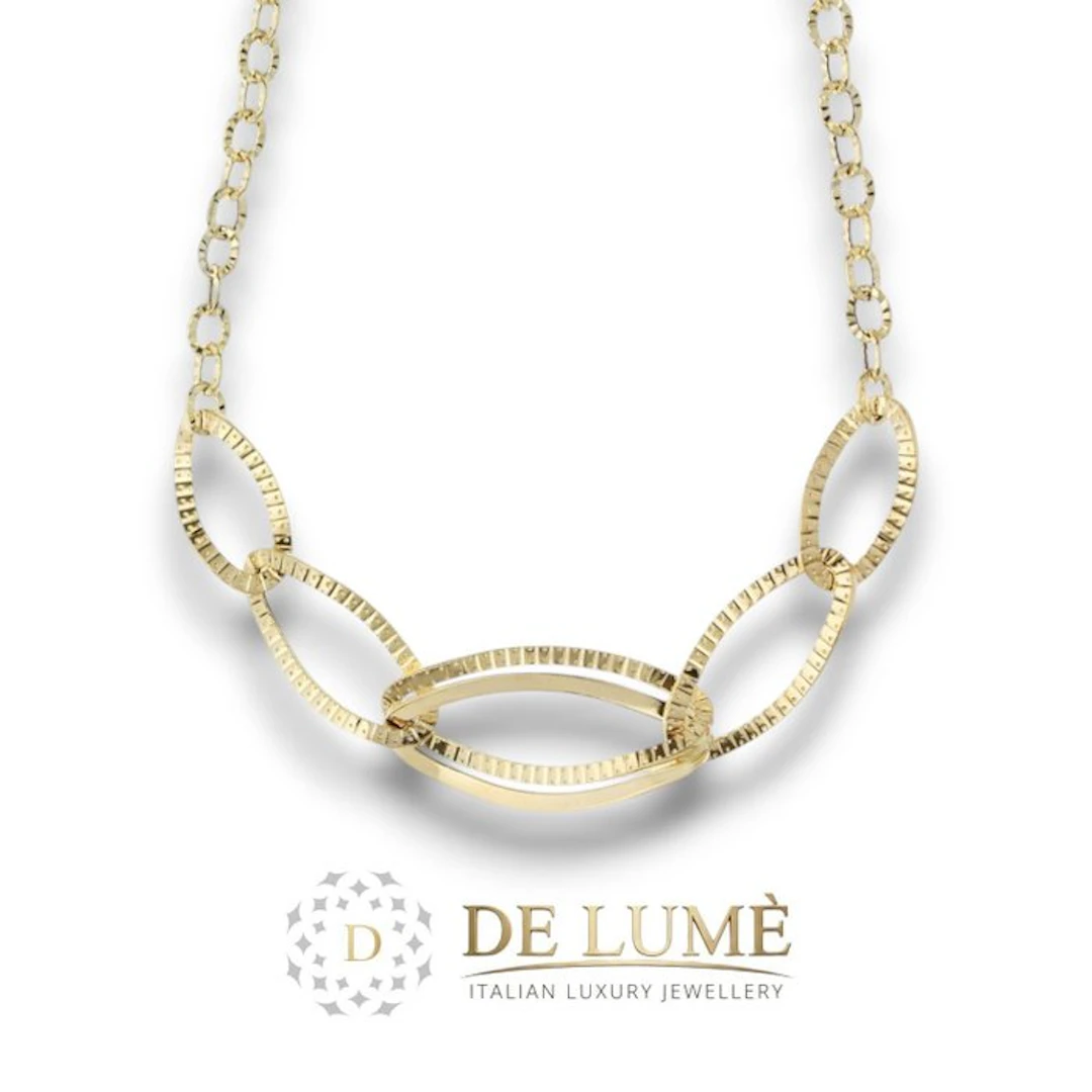 Necklace - 18 kt. Yellow gold - Cable chain choker, 5.3 g