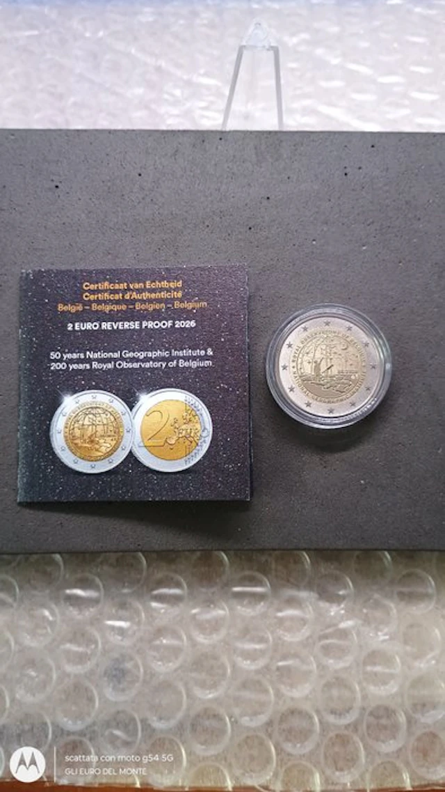 Belgium. 2 Euro 2026 "Geographic Institute and Royal...
