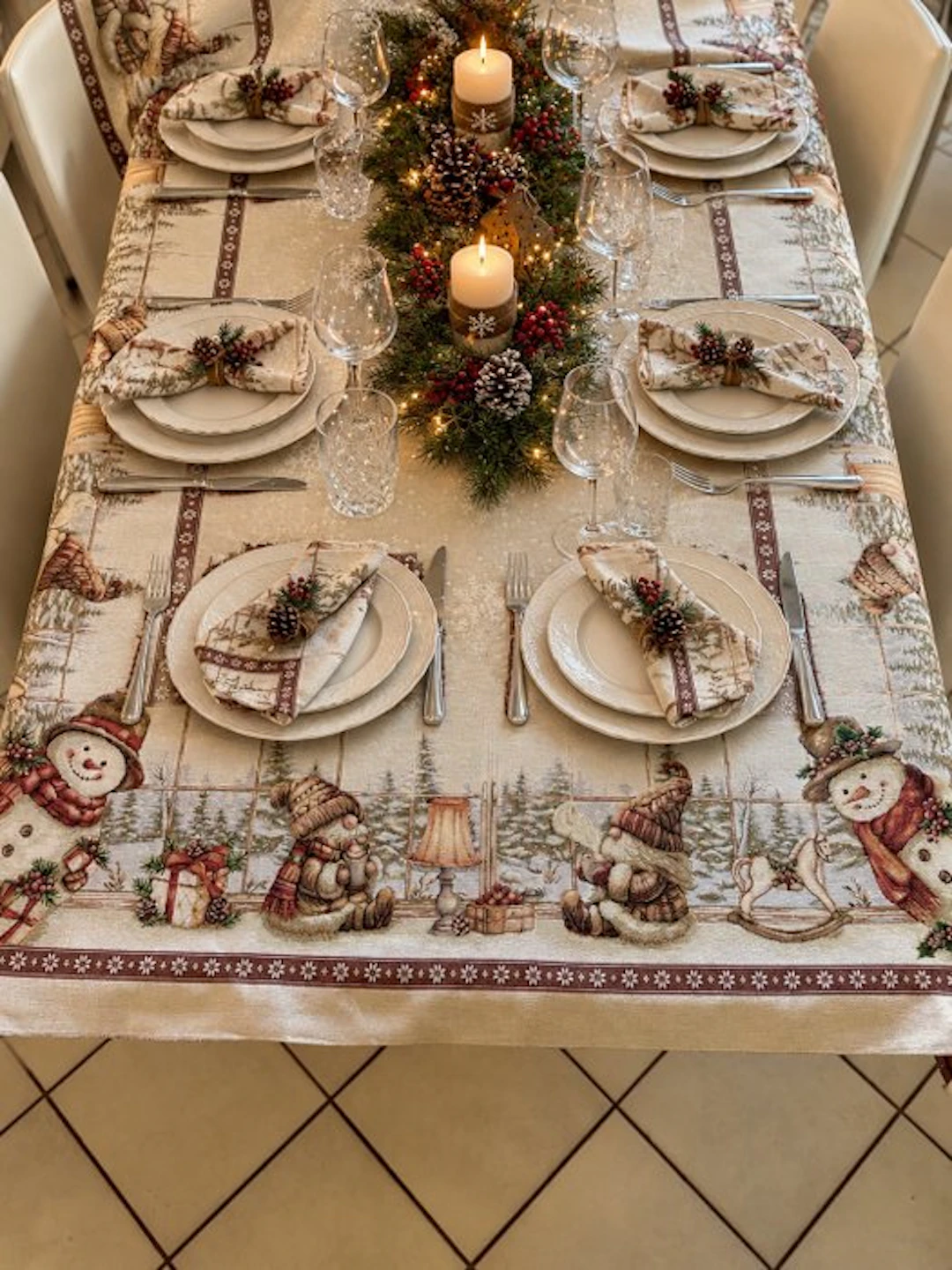Snowy Fantabosco - Tablecloth - 240 cm - 130 cm