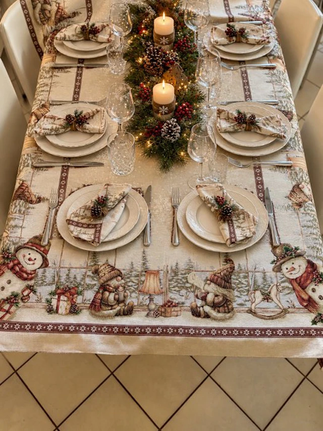 Snowy Fantabosco - Tablecloth - 240 cm - 130 cm